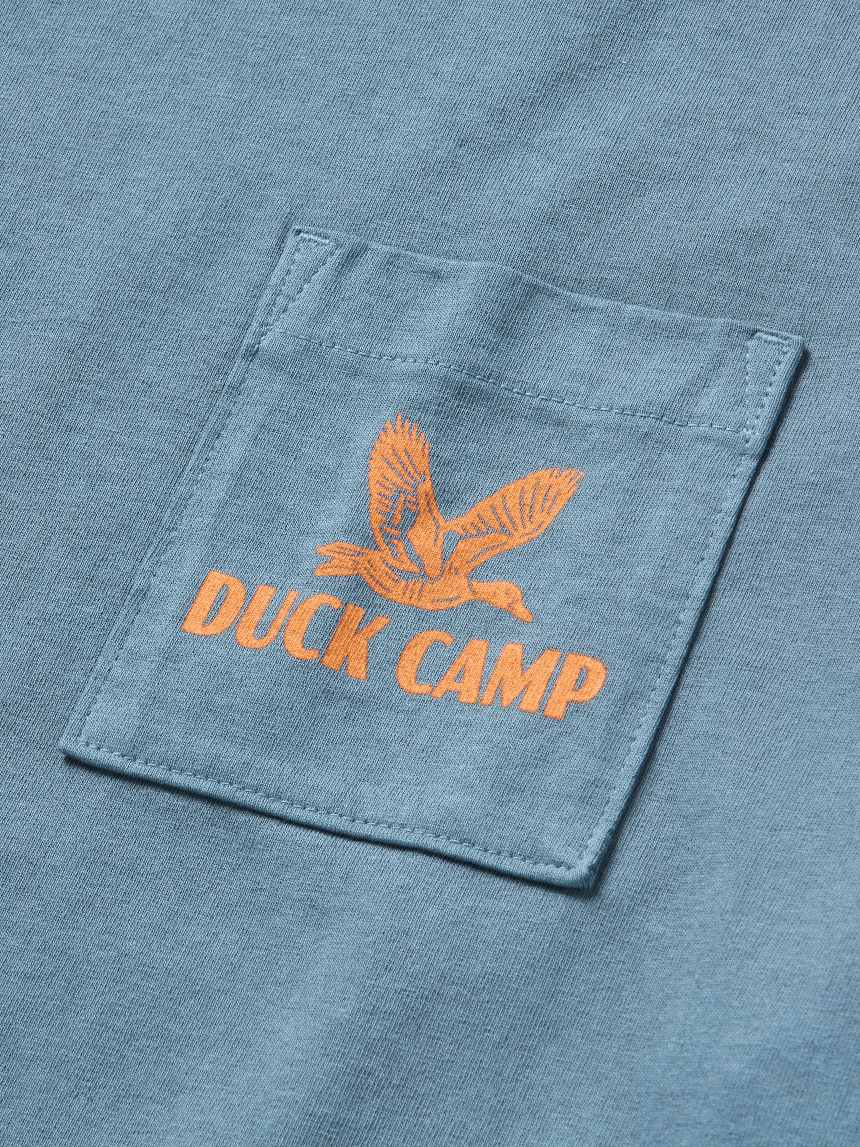 Flying Mallard Pocket Tee - Dark Denim