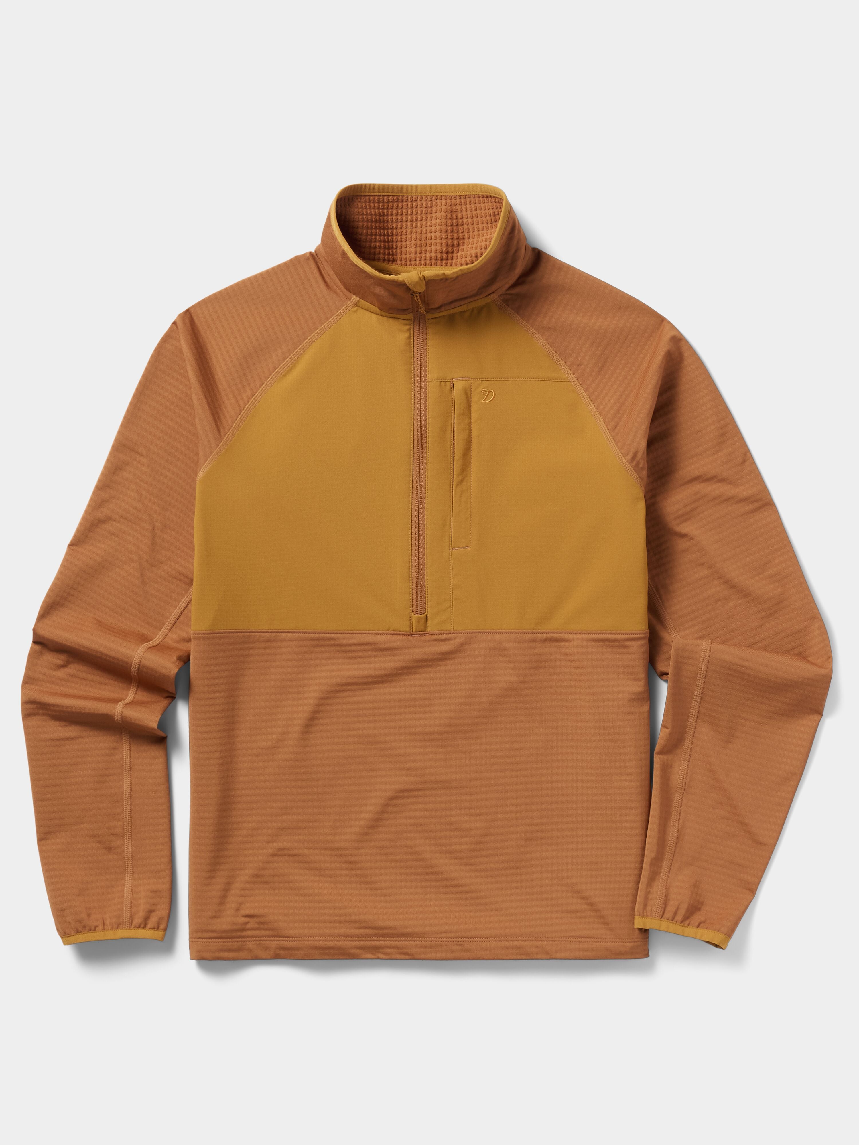 W's Lightweight Grid Tech Fleece Half Zip - Clay/Coastal Copper