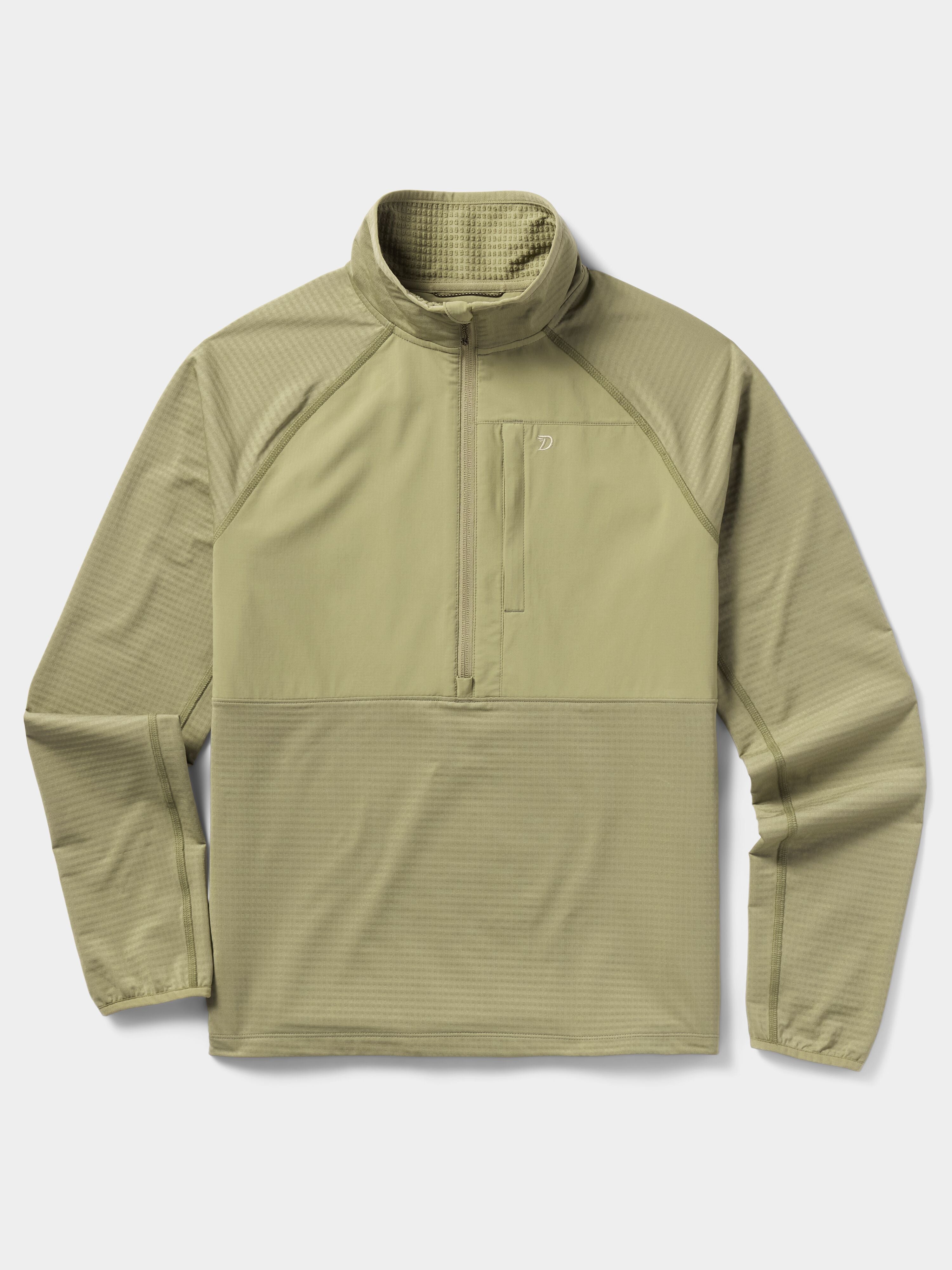 W's Lightweight Grid Tech Fleece Half Zip - Sagebrush