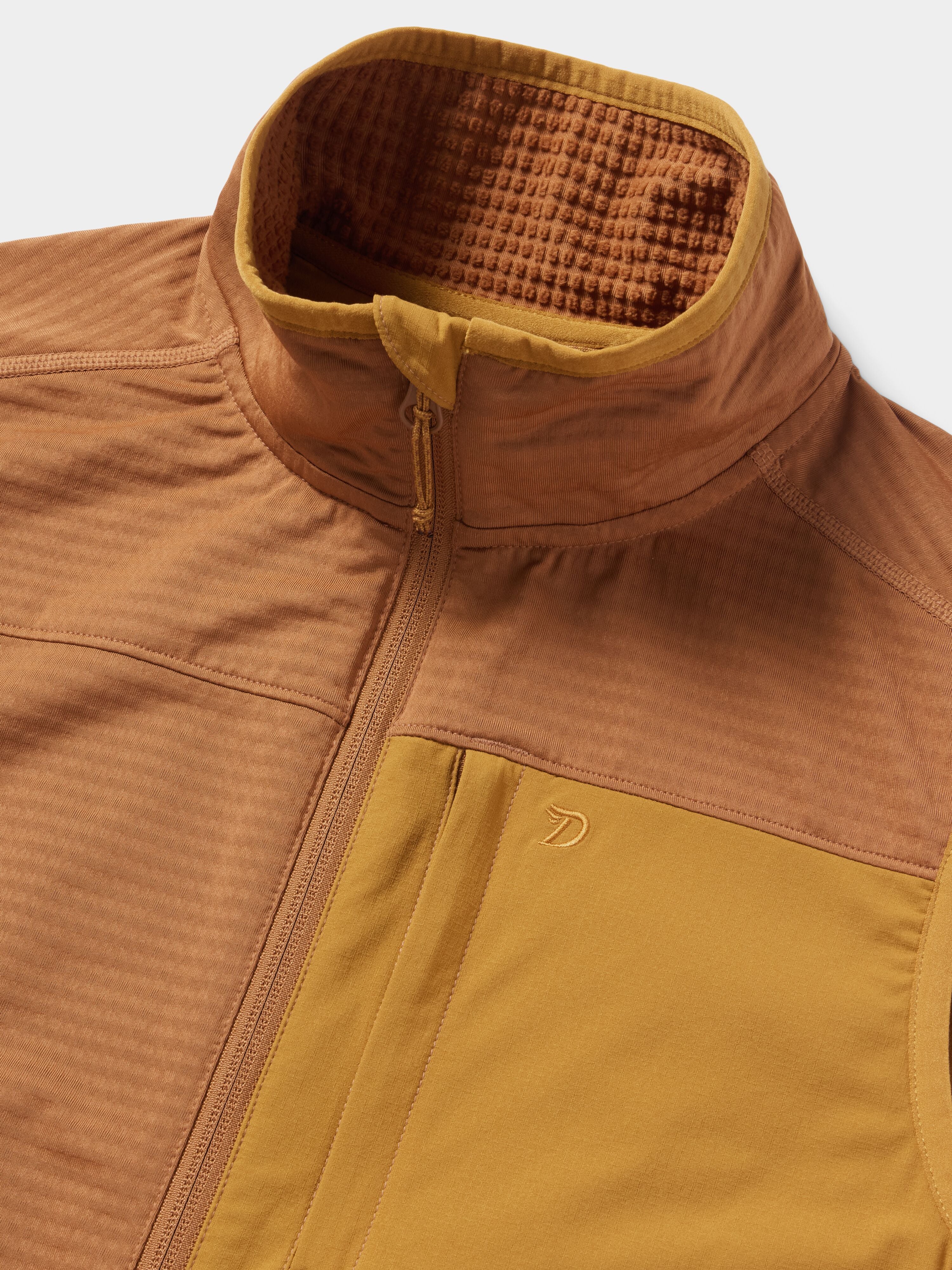 W's Lightweight Grid Tech Fleece Vest - Clay/Coastal Copper