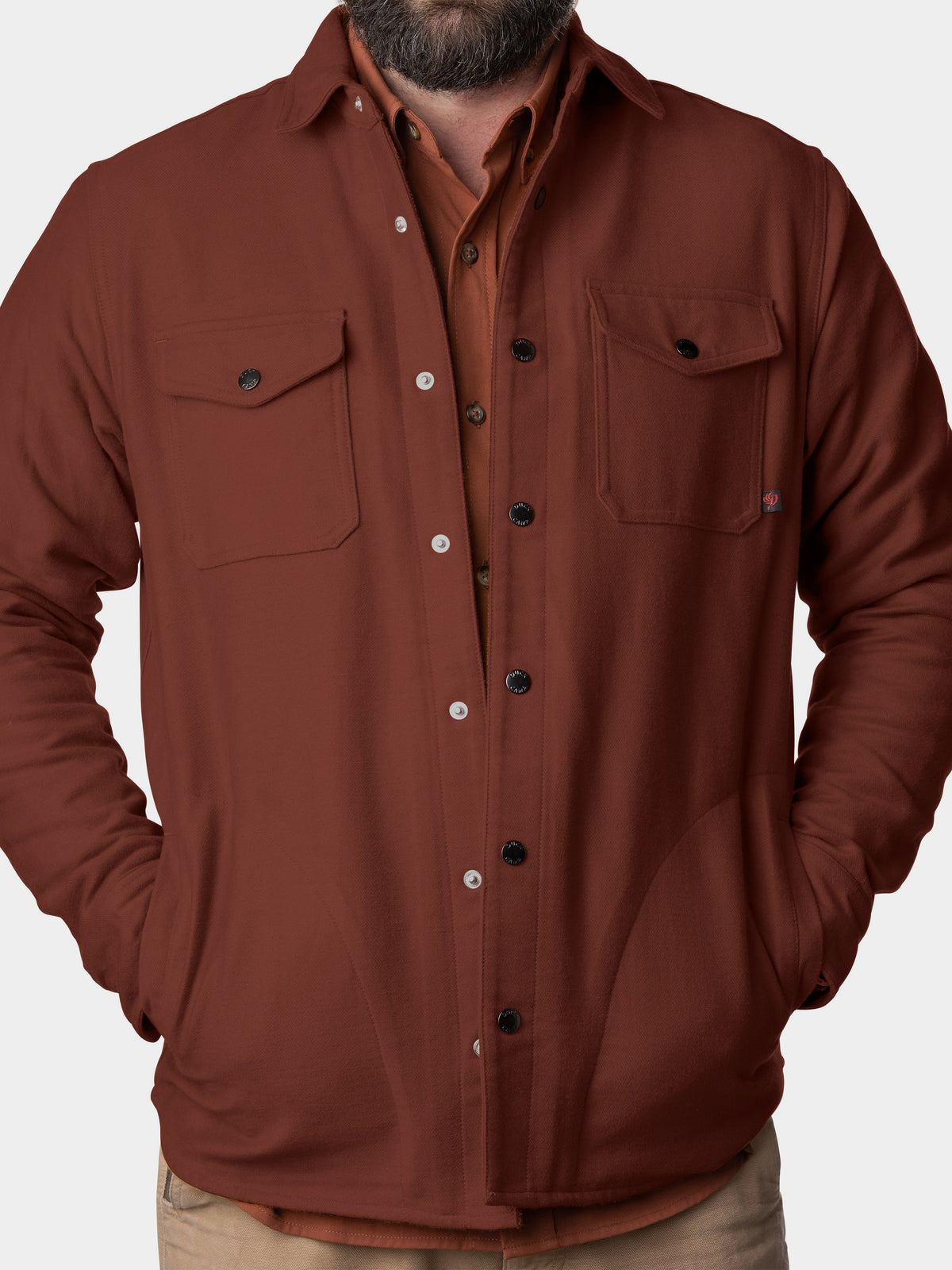 Campfire Shacket - Rust Brown