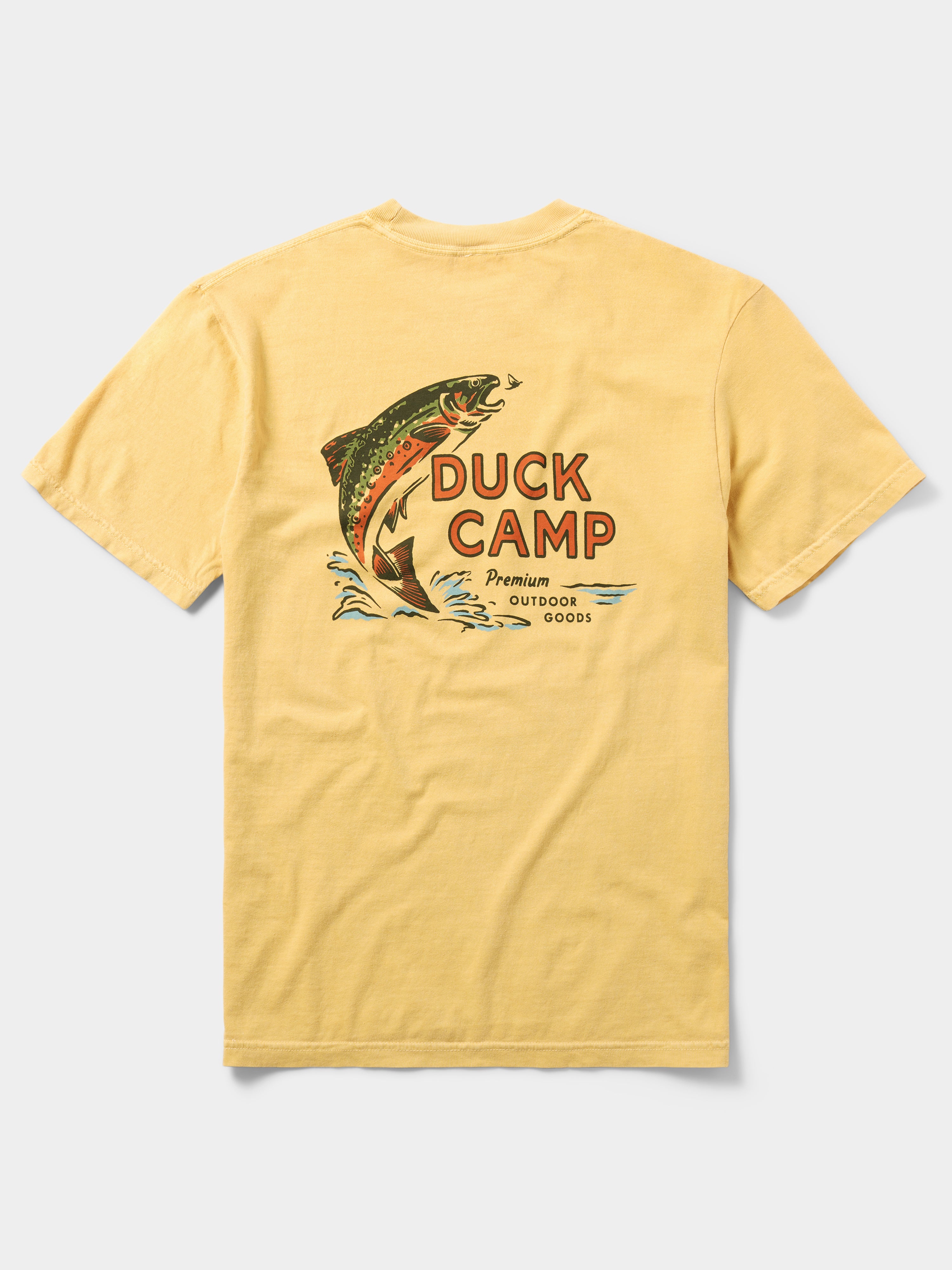 Trout Camp Tee - Mustard