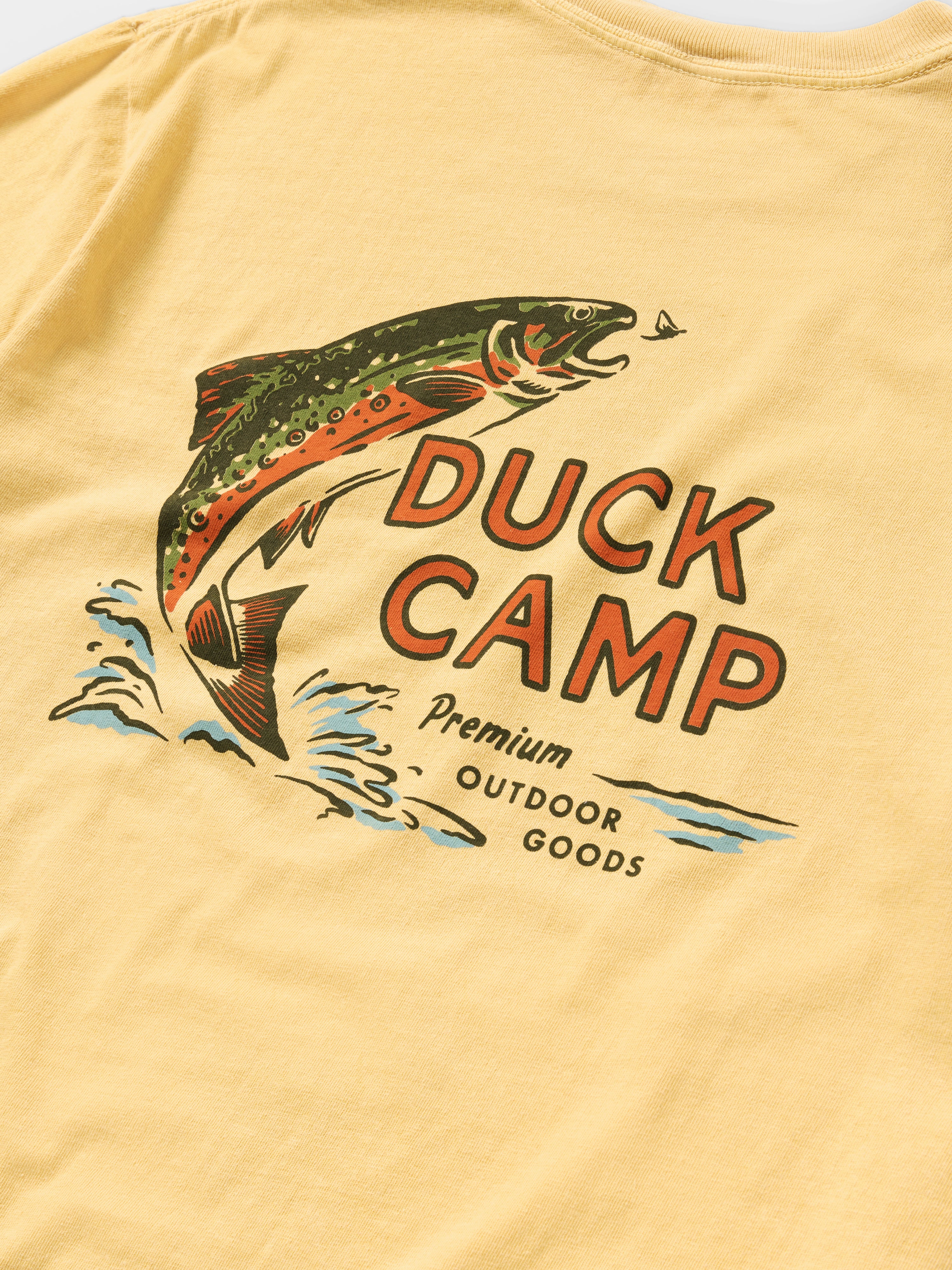 Trout Camp Tee - Mustard