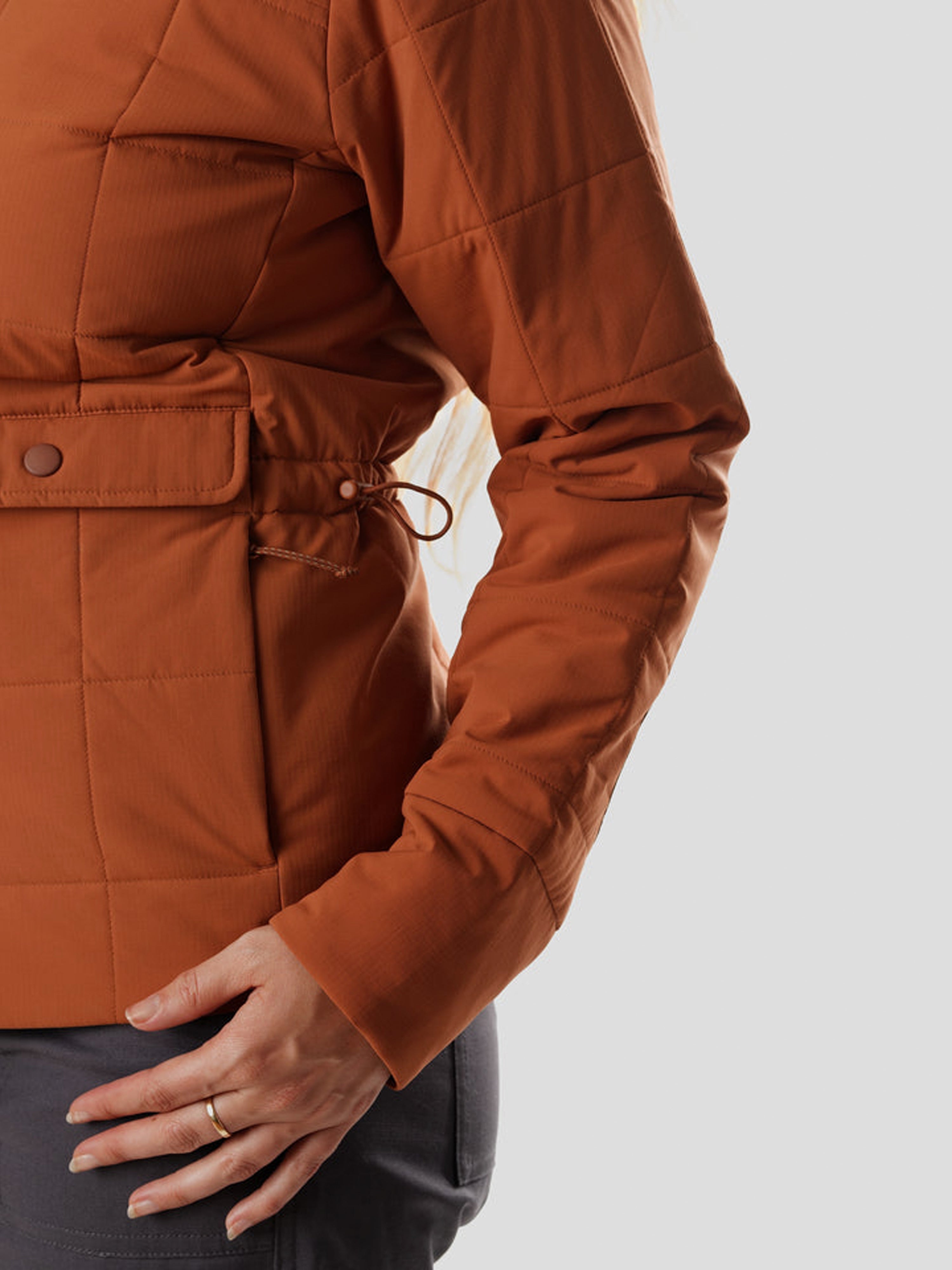 W's Airflow Insulated Hoodie - Clay