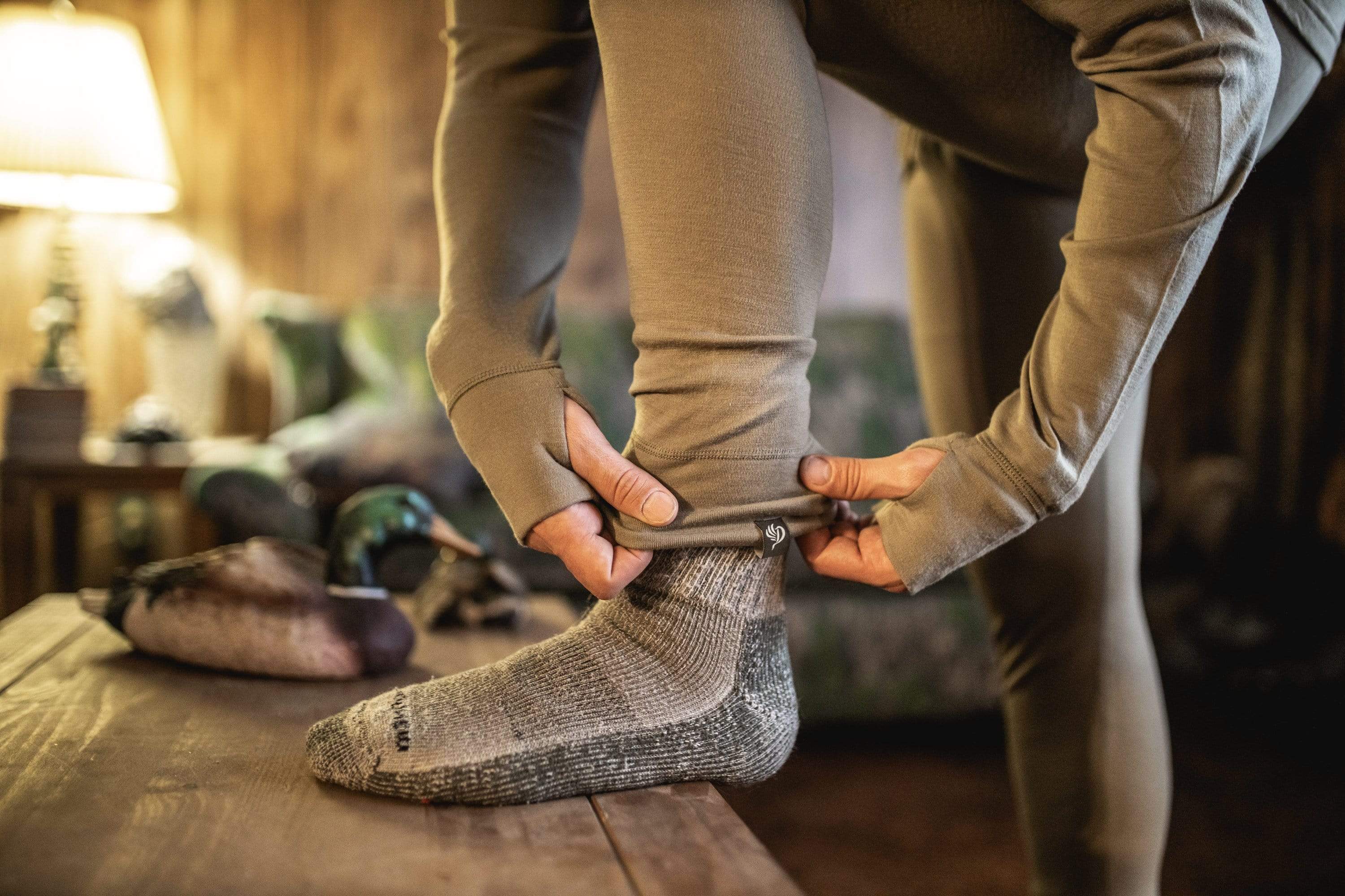 M's Merino Base Layer Bottom - Seagrass Green