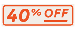 :40% off