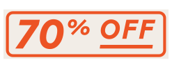 :70% off