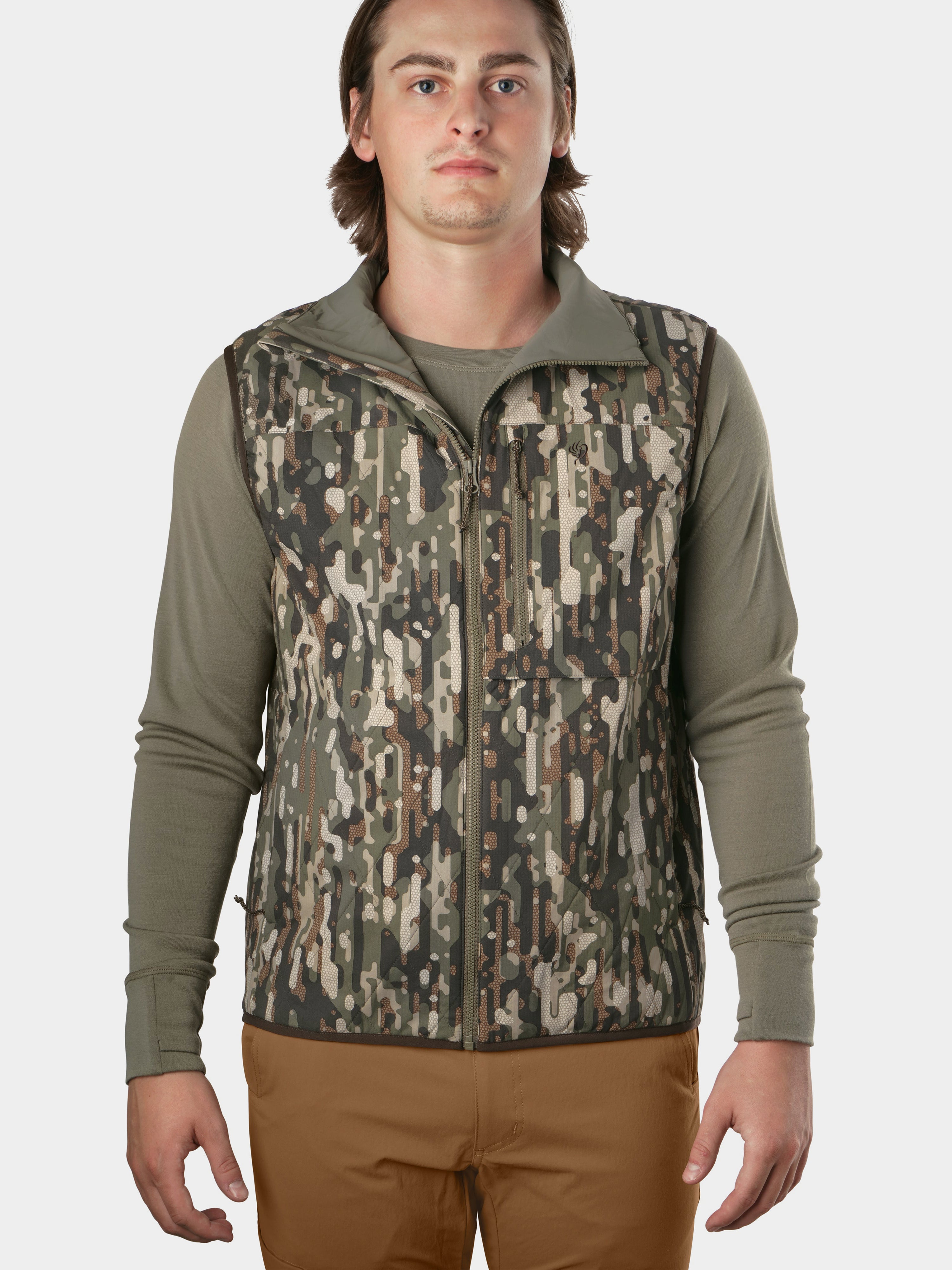 Airflow Insulated Vest - Woodland Camouflage