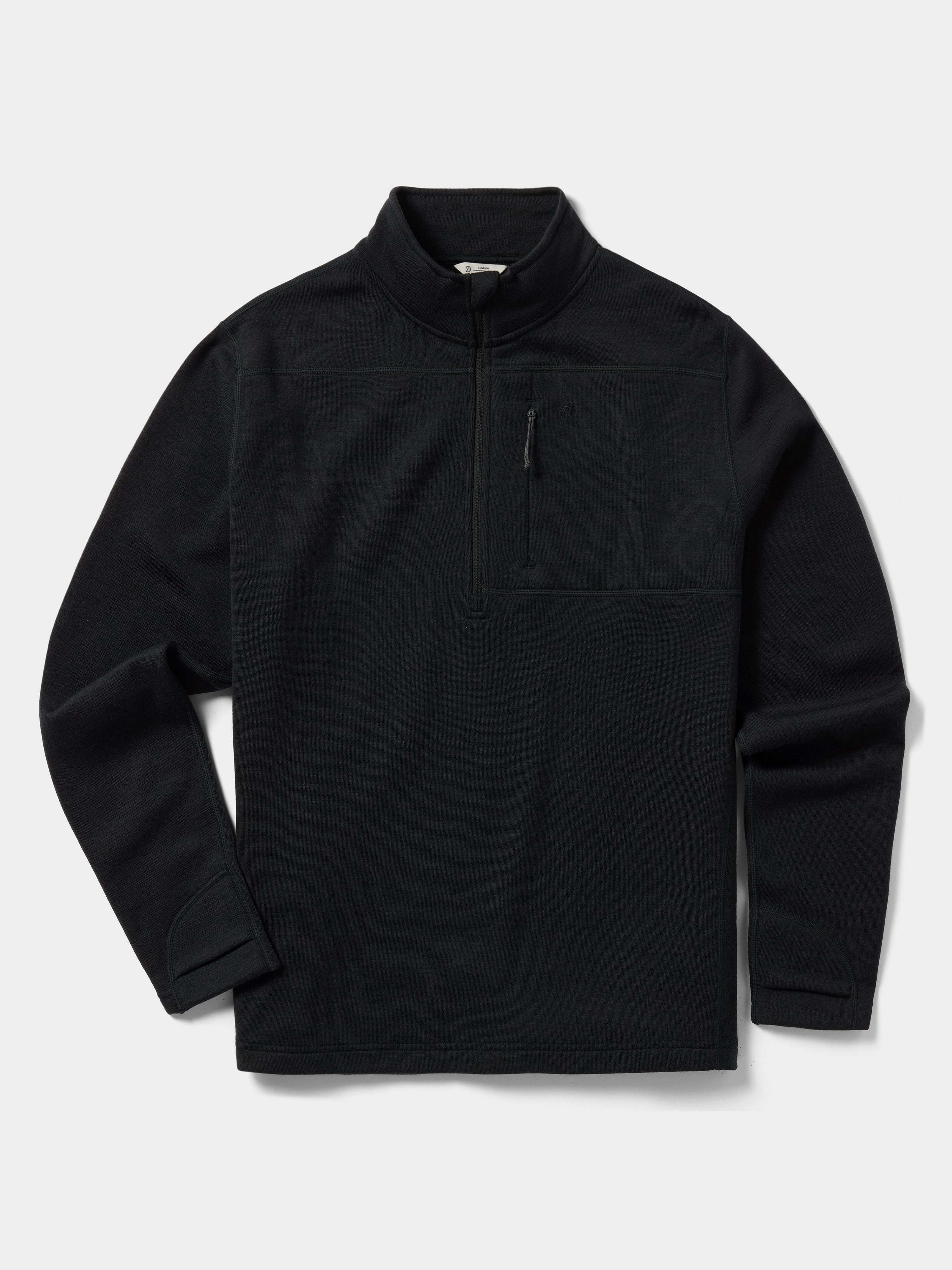 Barnburner 1/4 Zip - Black – Duck Camp