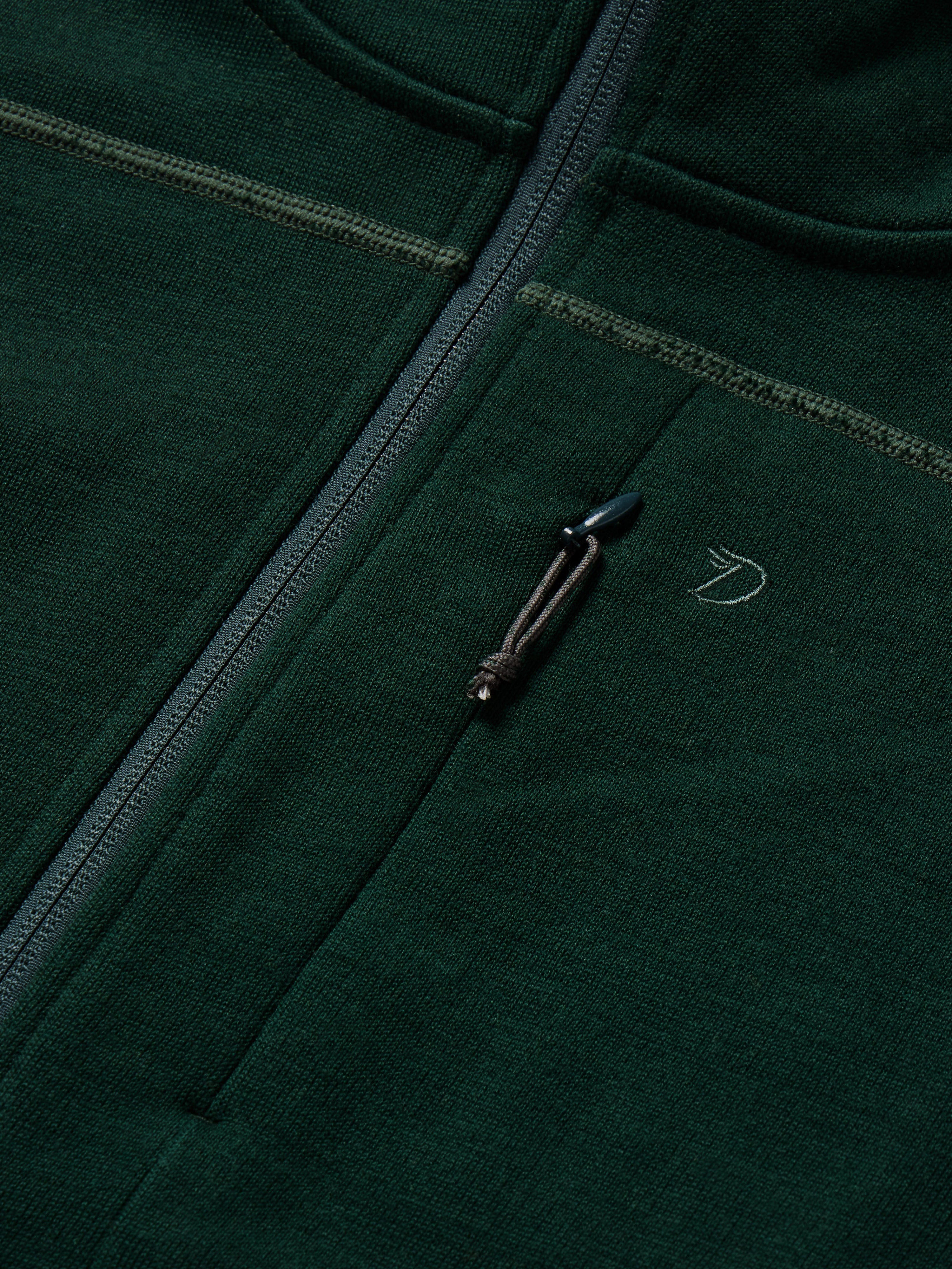 M's Barnburner Merino Hoodie Full Zip - Pine Green