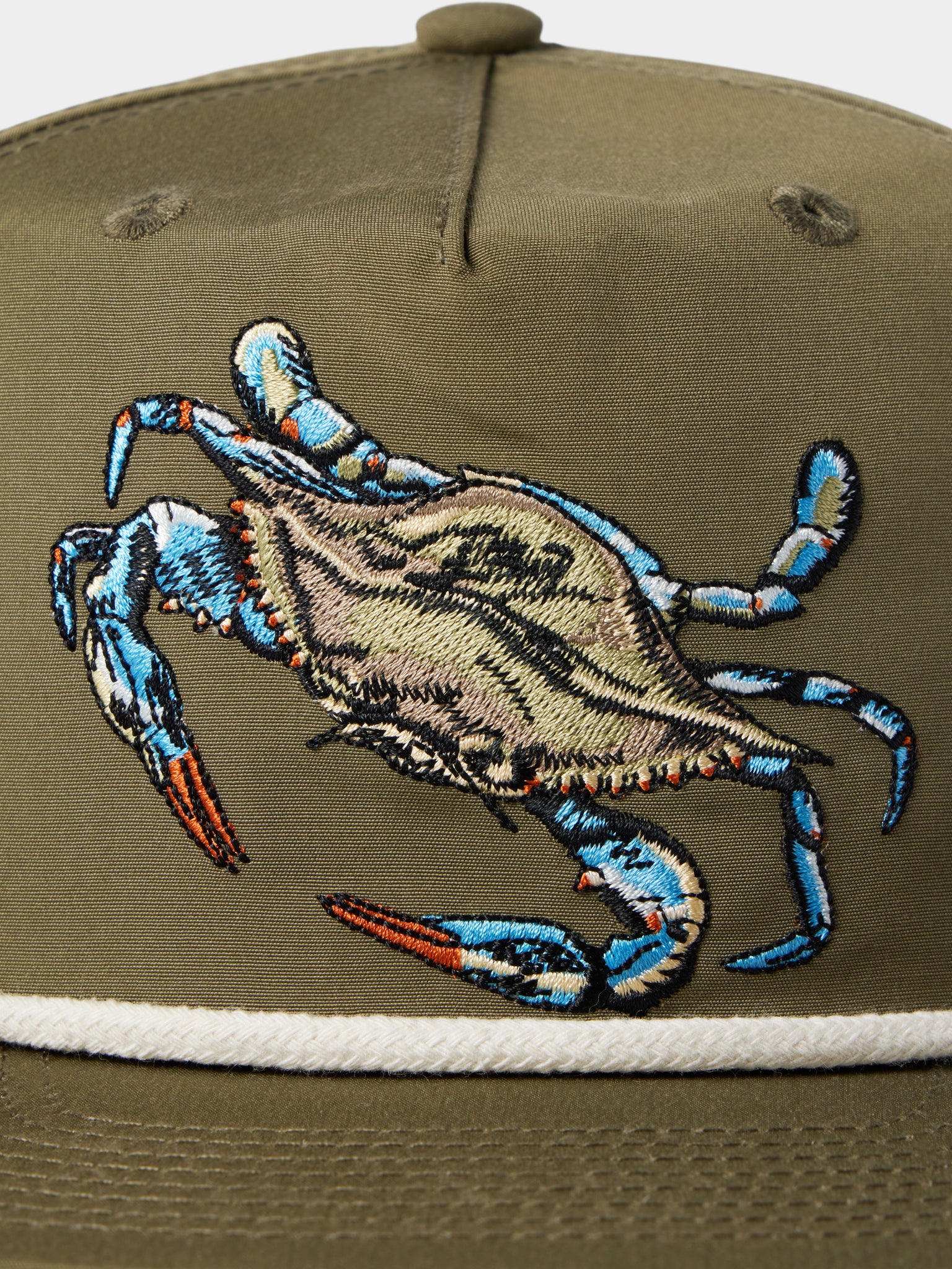 Blue Crab Hat - Dusty Olive
