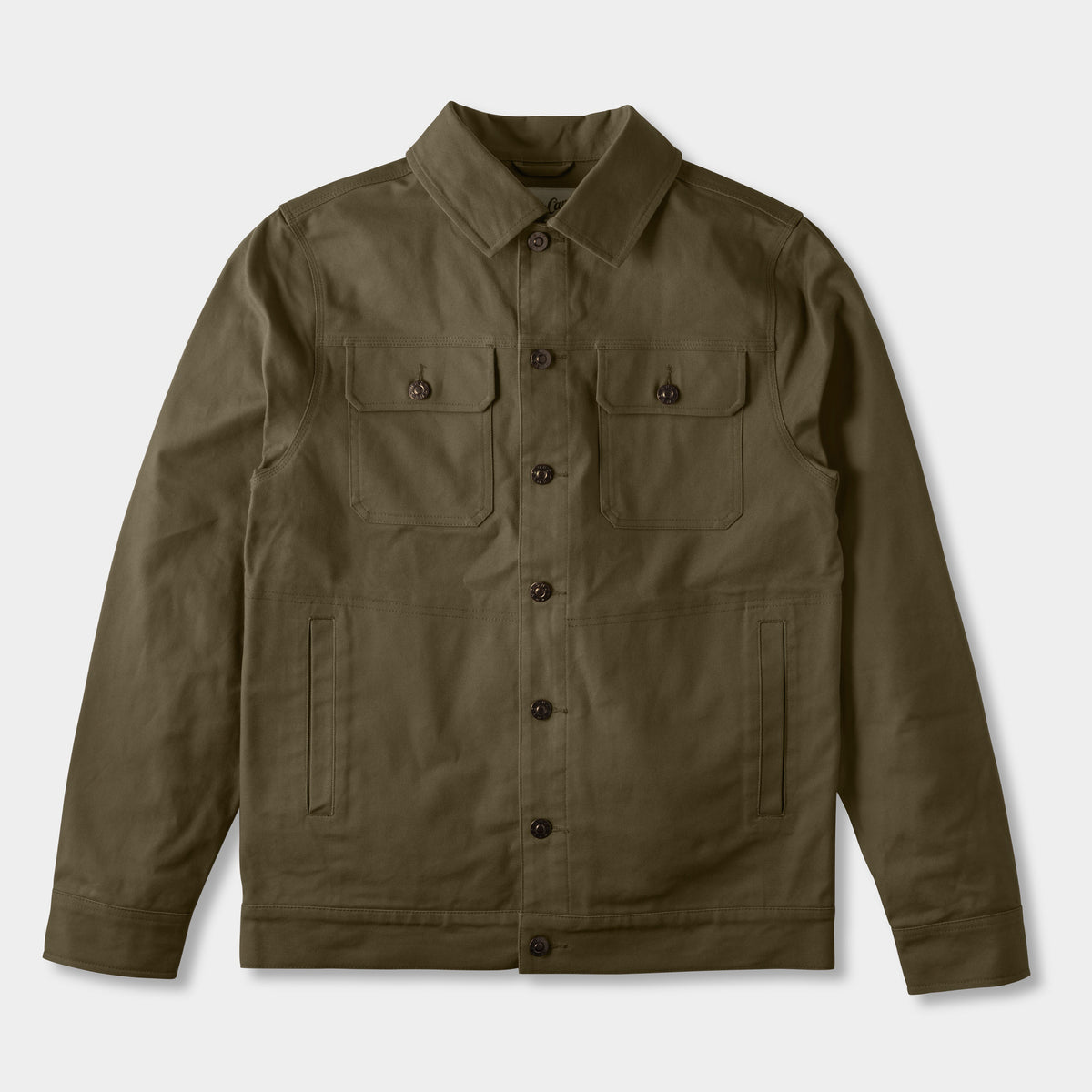 BrushJacket_DarkOlive_Front_cf 