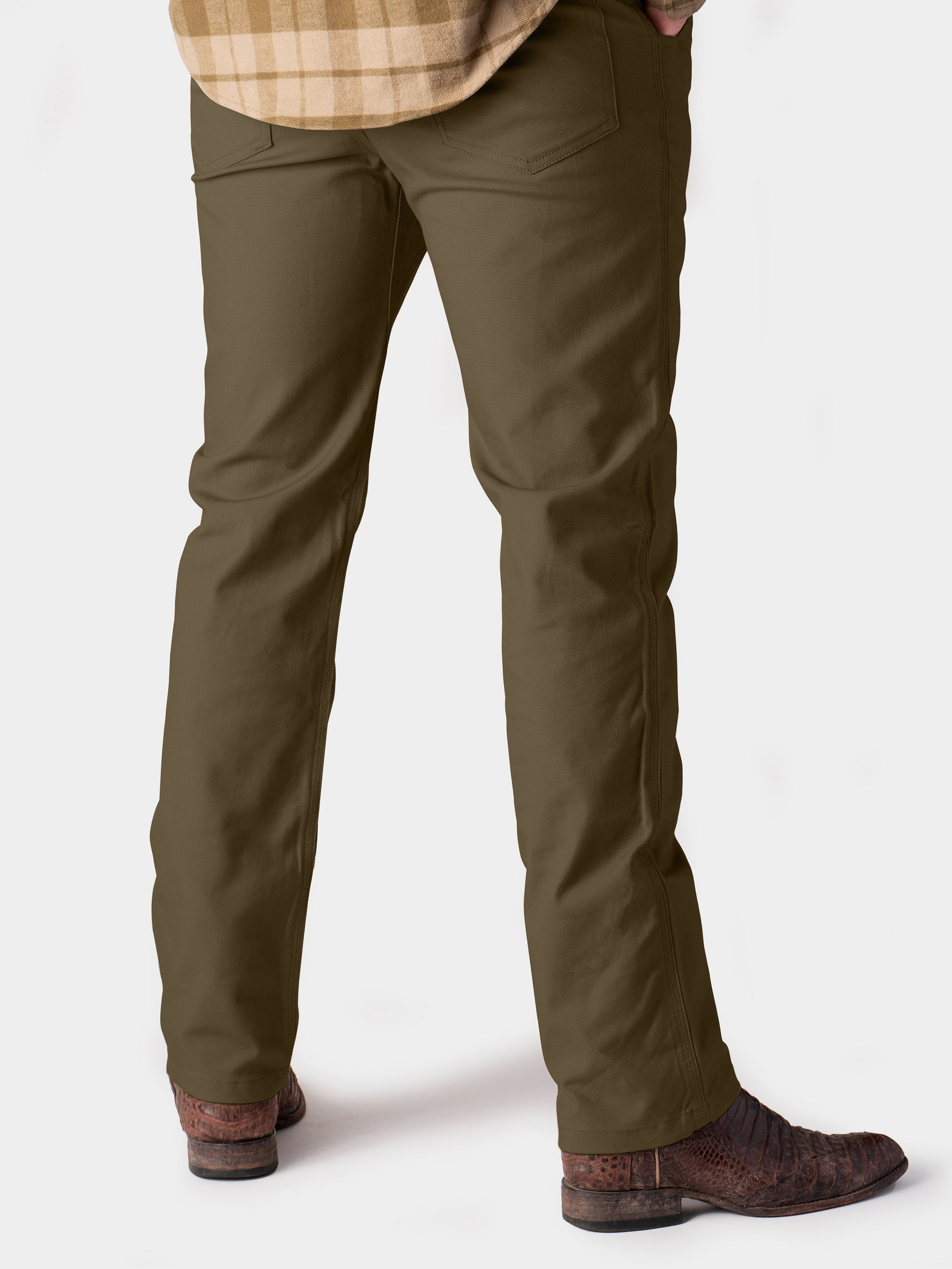 M's Brush Pants - Dark Olive