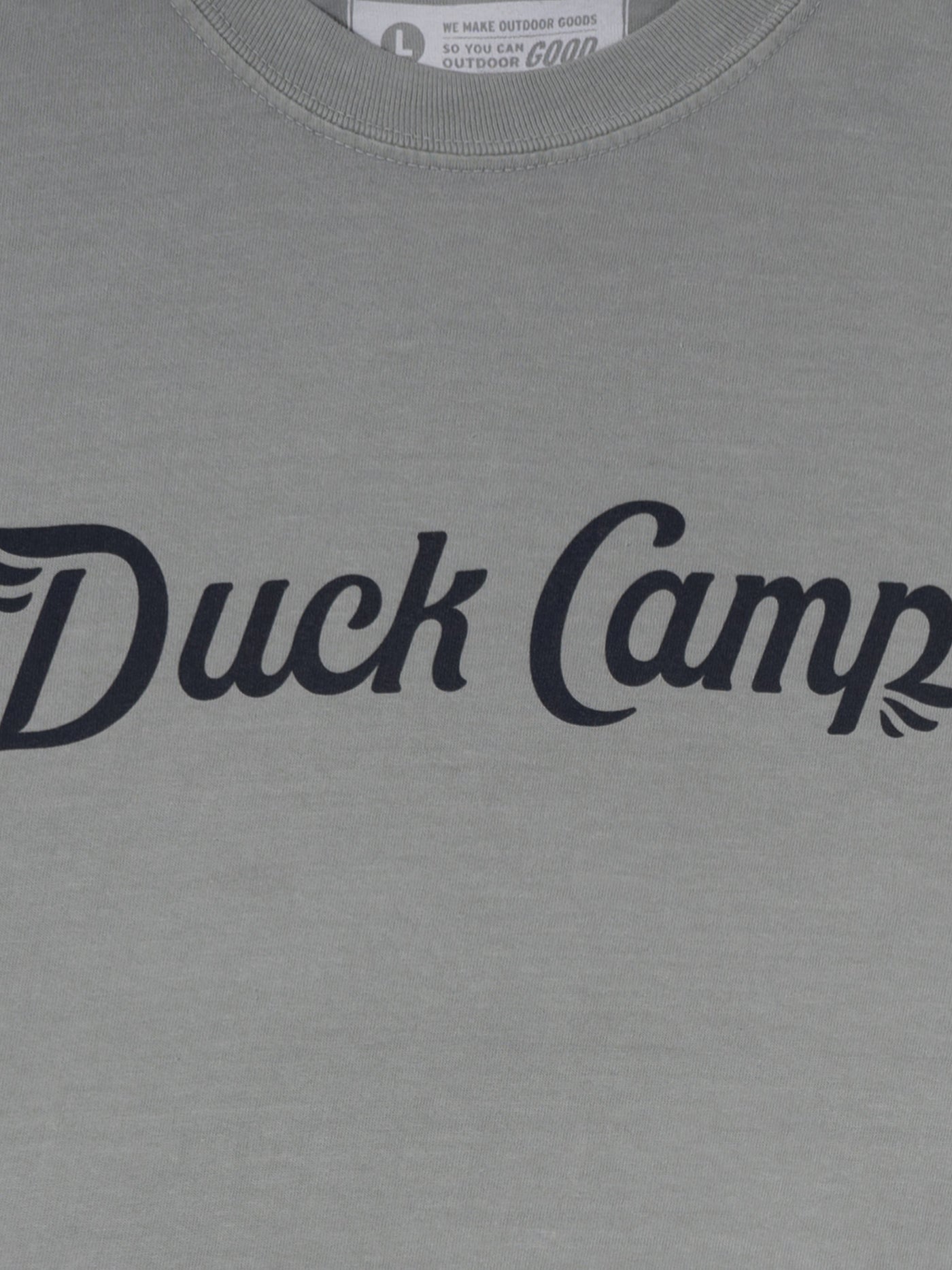 Duck Camp Logo T-Shirt - Moss, L