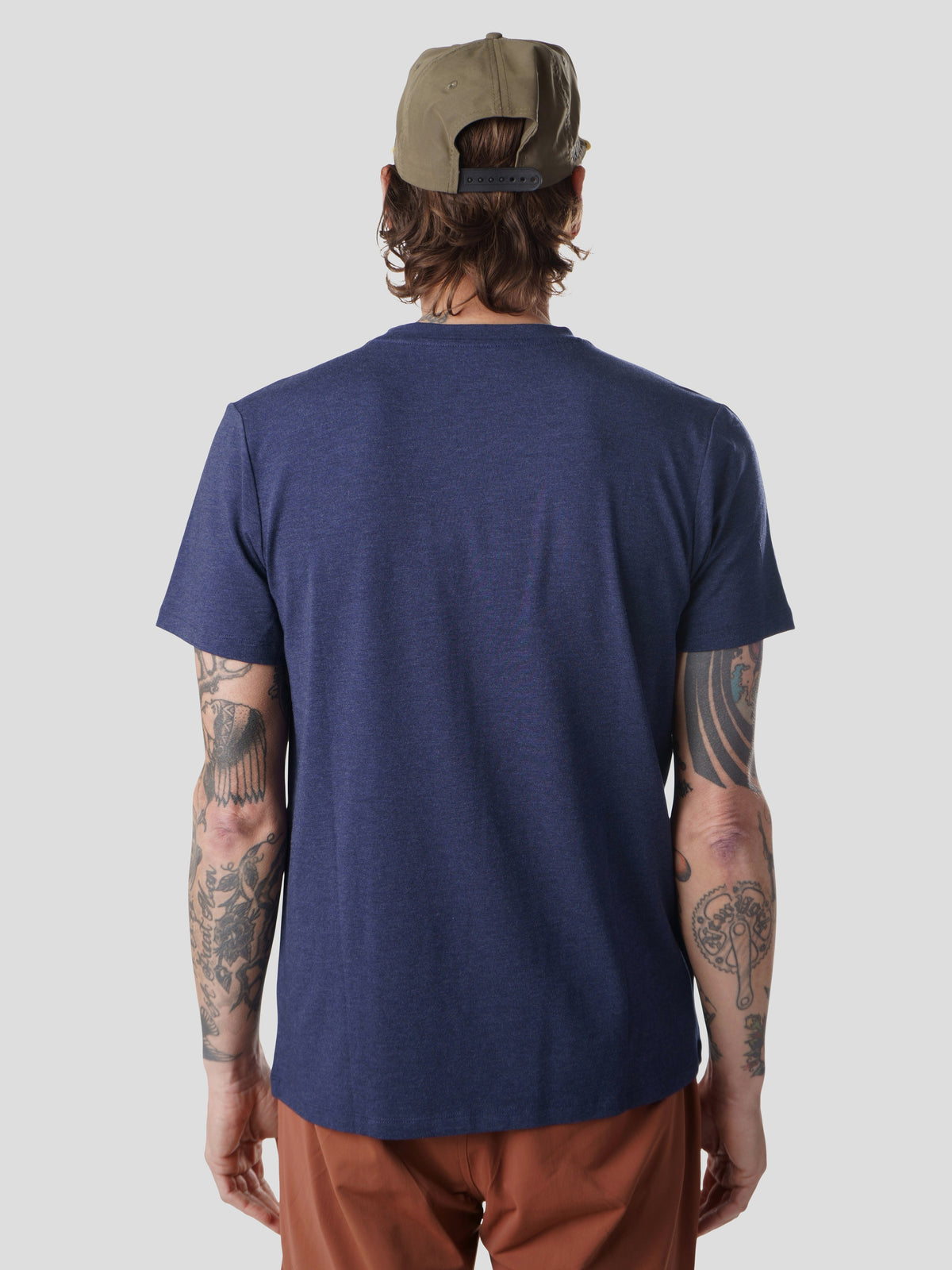 Original Bamboo Pocket Tee - Heathered Faded Navy