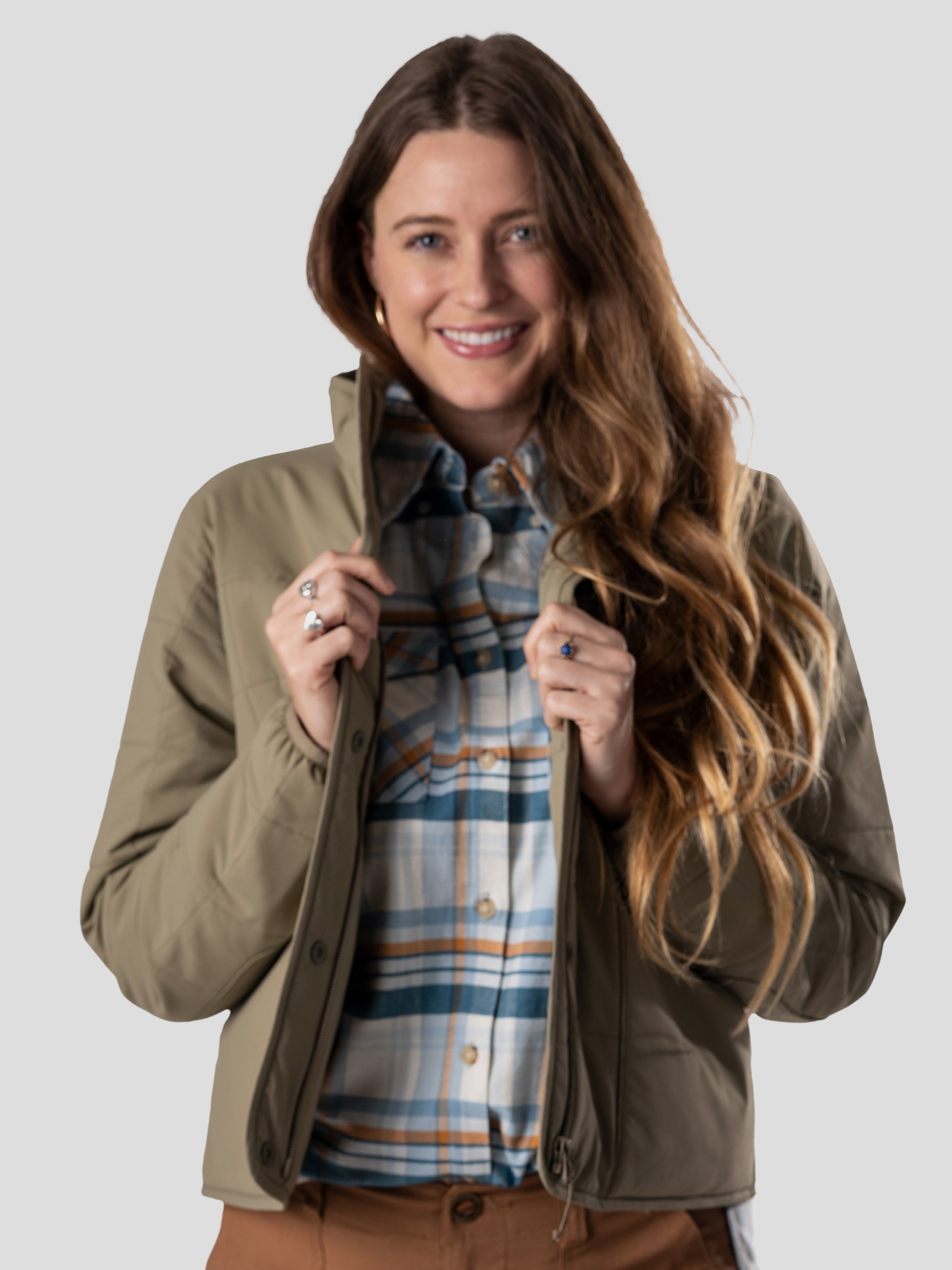 Women s Airflow Insulated Jacket Sagebrush Duck Camp