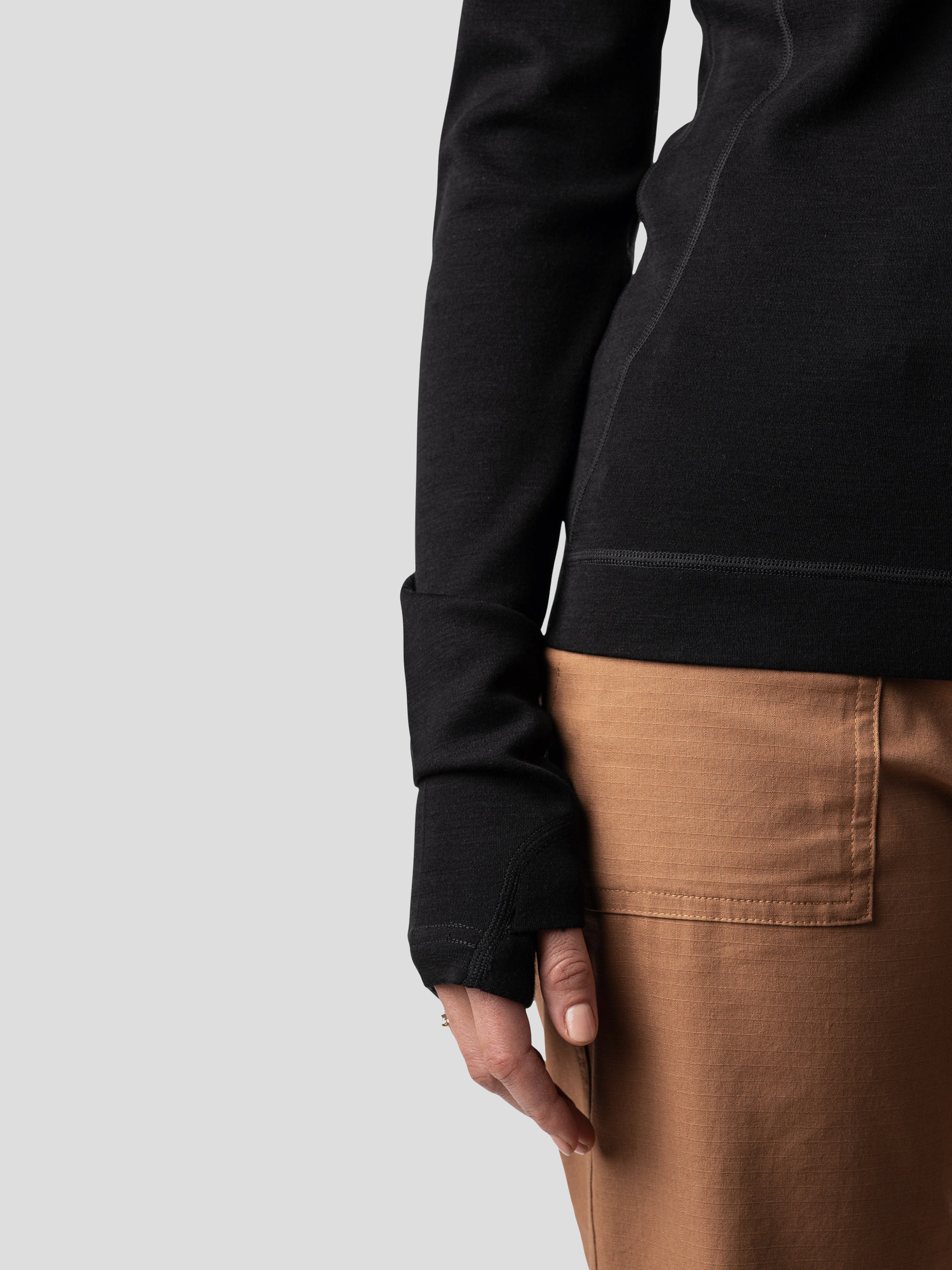 W's Baselayer 1/4 Zip - Black