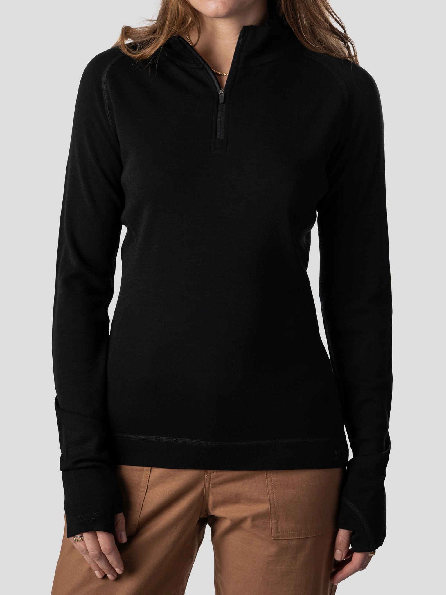W's Baselayer 1/4 Zip - Black