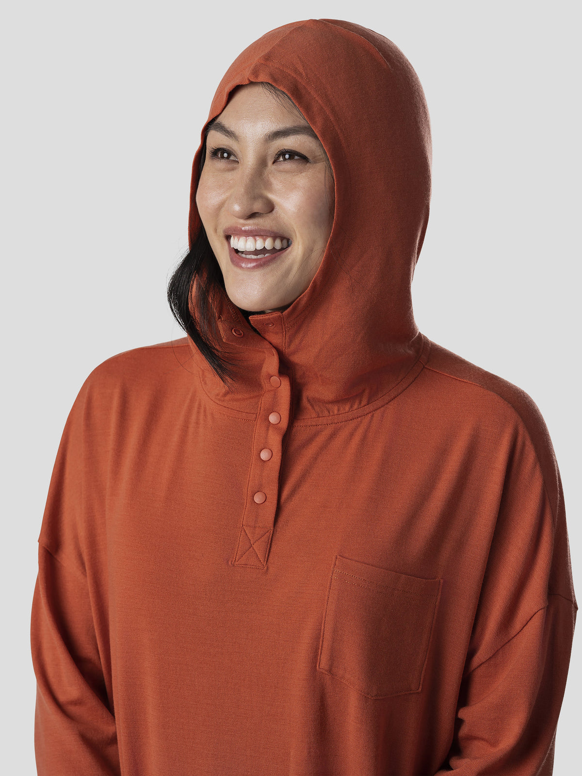 Women's Mesa Merino Hoodie - Cinnamon Teal