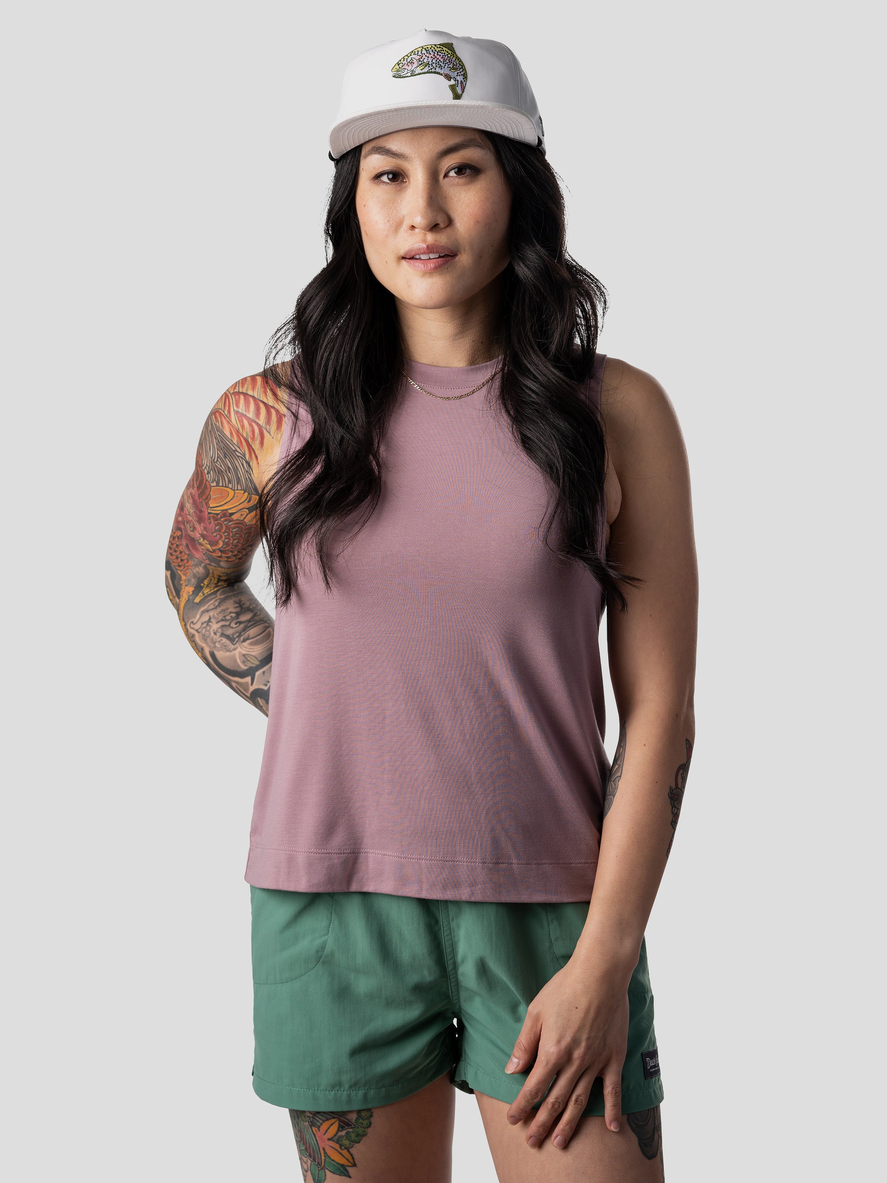 W's Lightweight Bamboo Tank - Sea Star