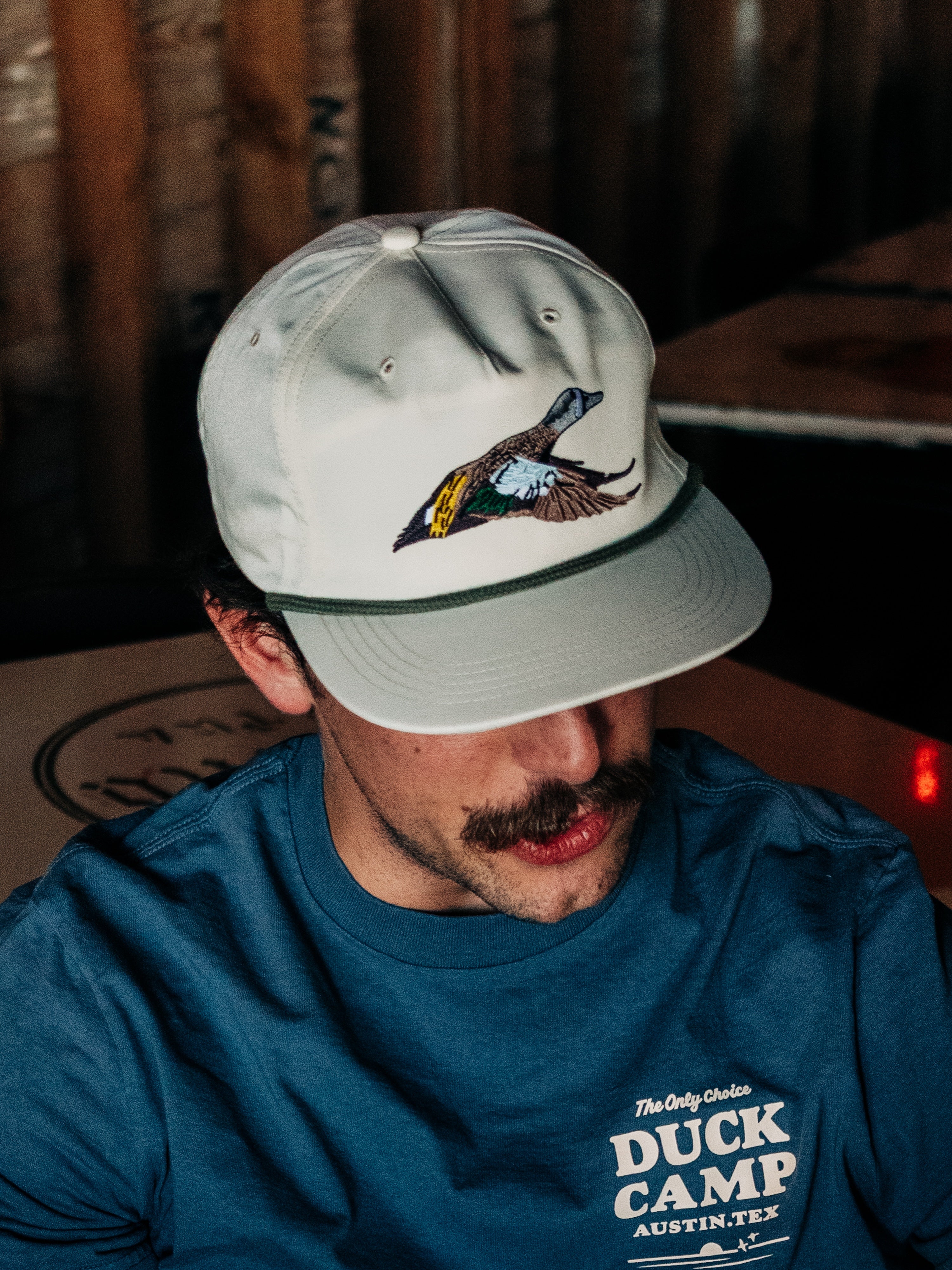 Blue Winged Teal Hat - Ivory