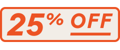 :25% off