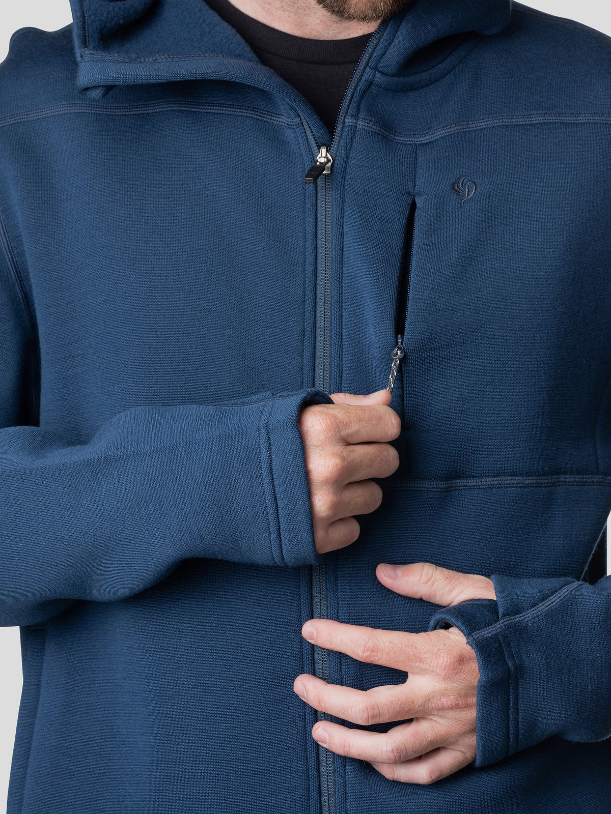 Barnburner Full Zip Hoodie - Faded Navy