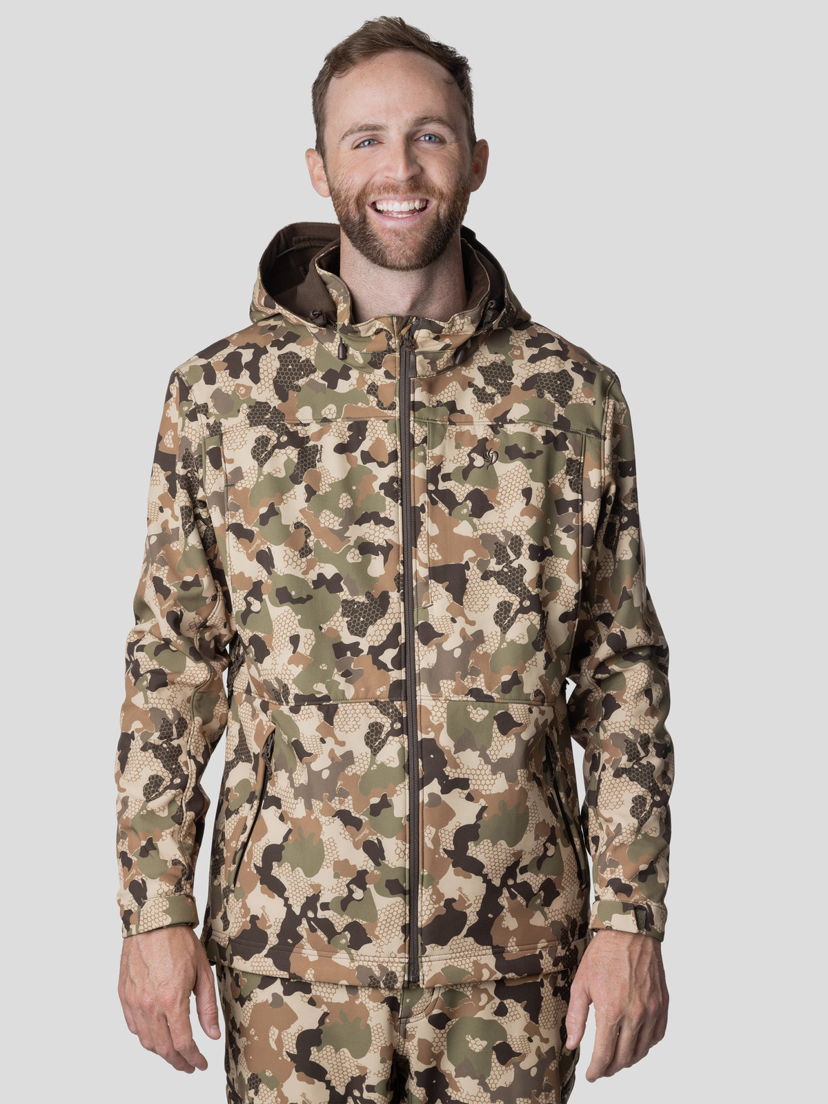 Duck Camp Contact Softshell Jacket - Wetland Camouflage, M