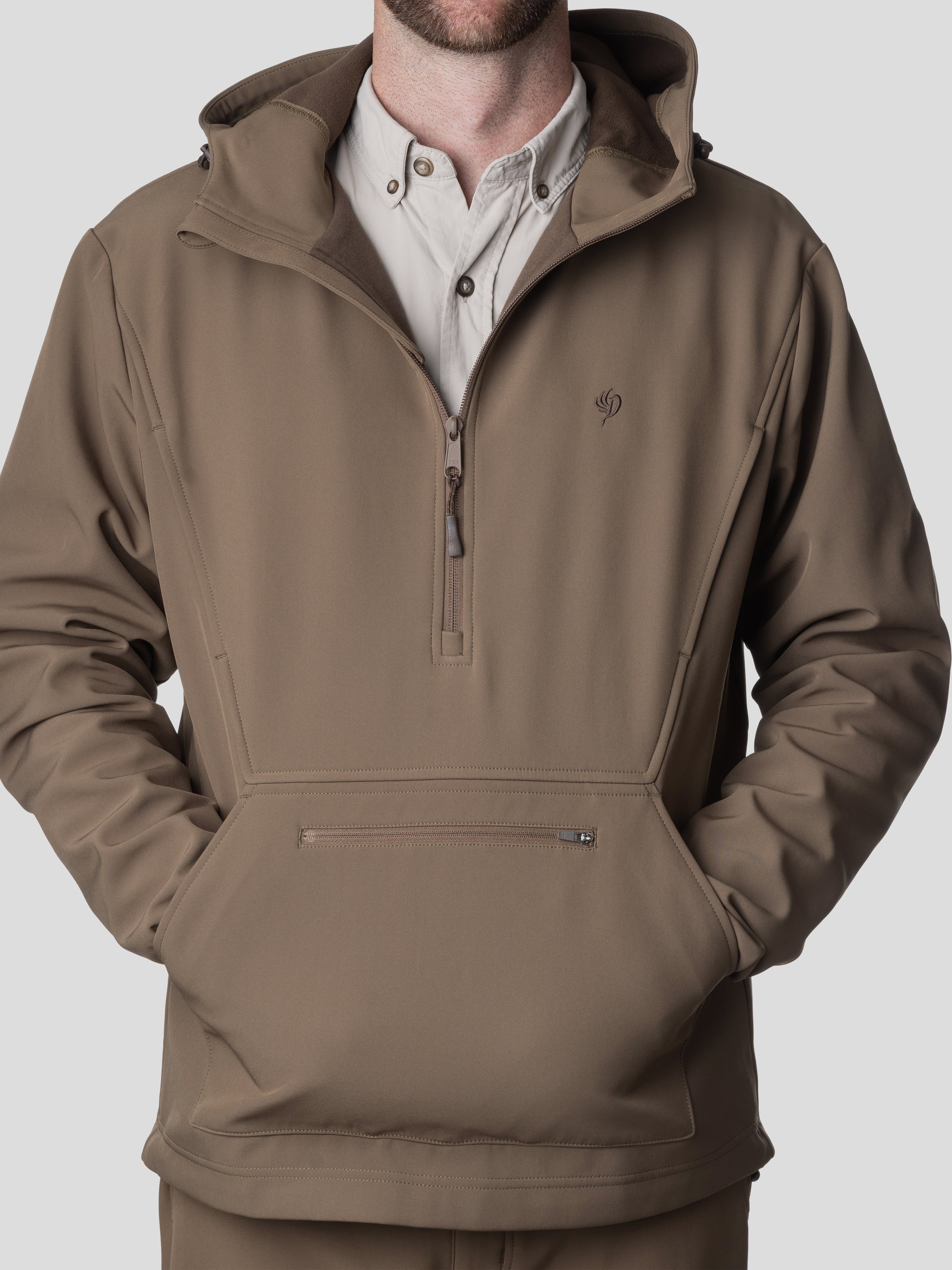 Contact Softshell Hoodie - Pin Oak