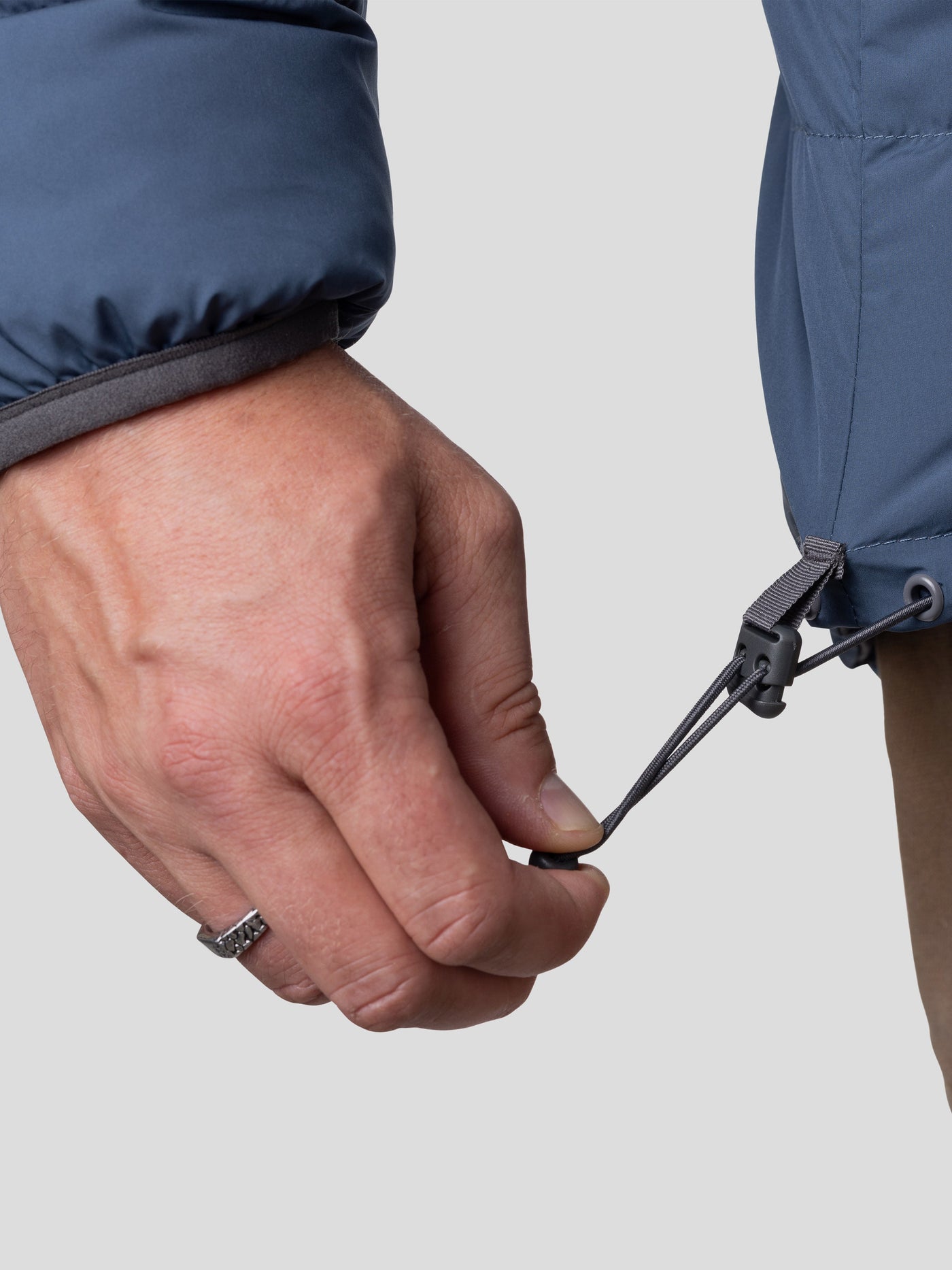 M's DryDown Reversible Jacket Charcoal/Faded Navy Duck Camp