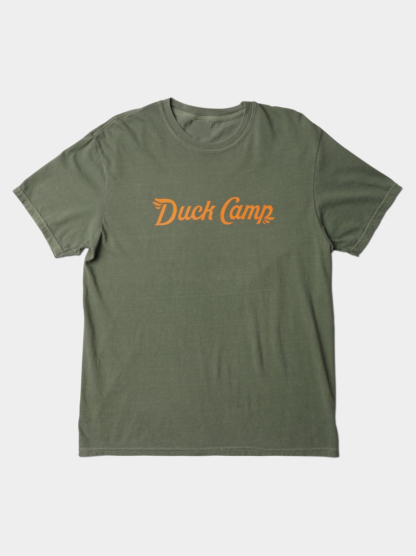 Duck Camp Logo T-Shirt - Moss, L