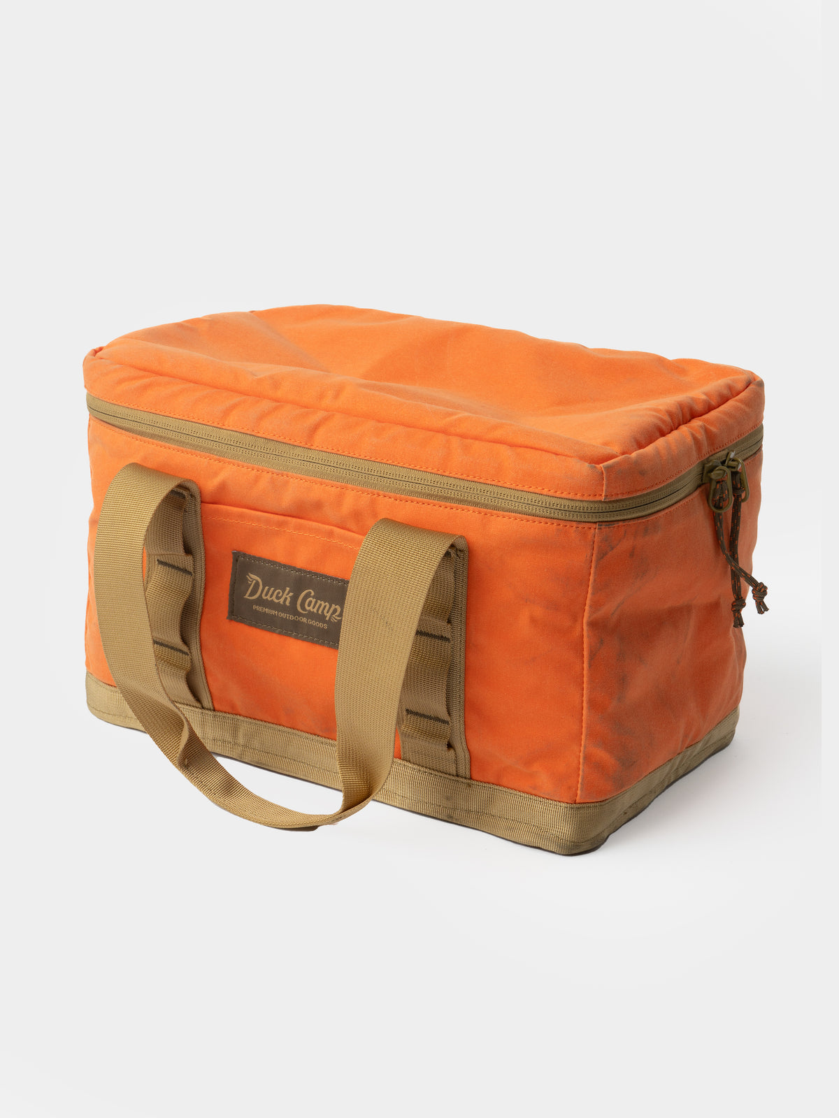 Large Canvas Ammo Tote - Blaze/Wheat