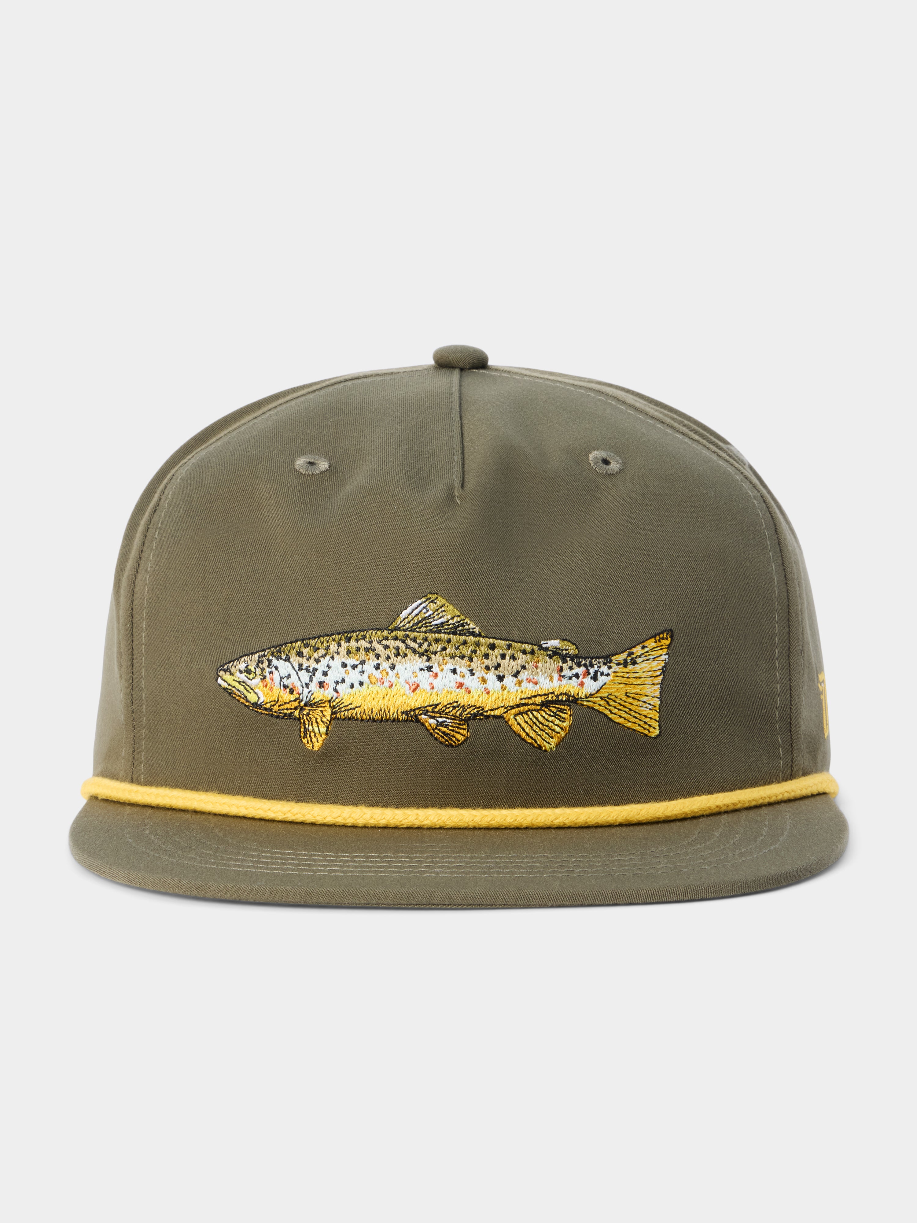 Brown Trout Hat - Military Green