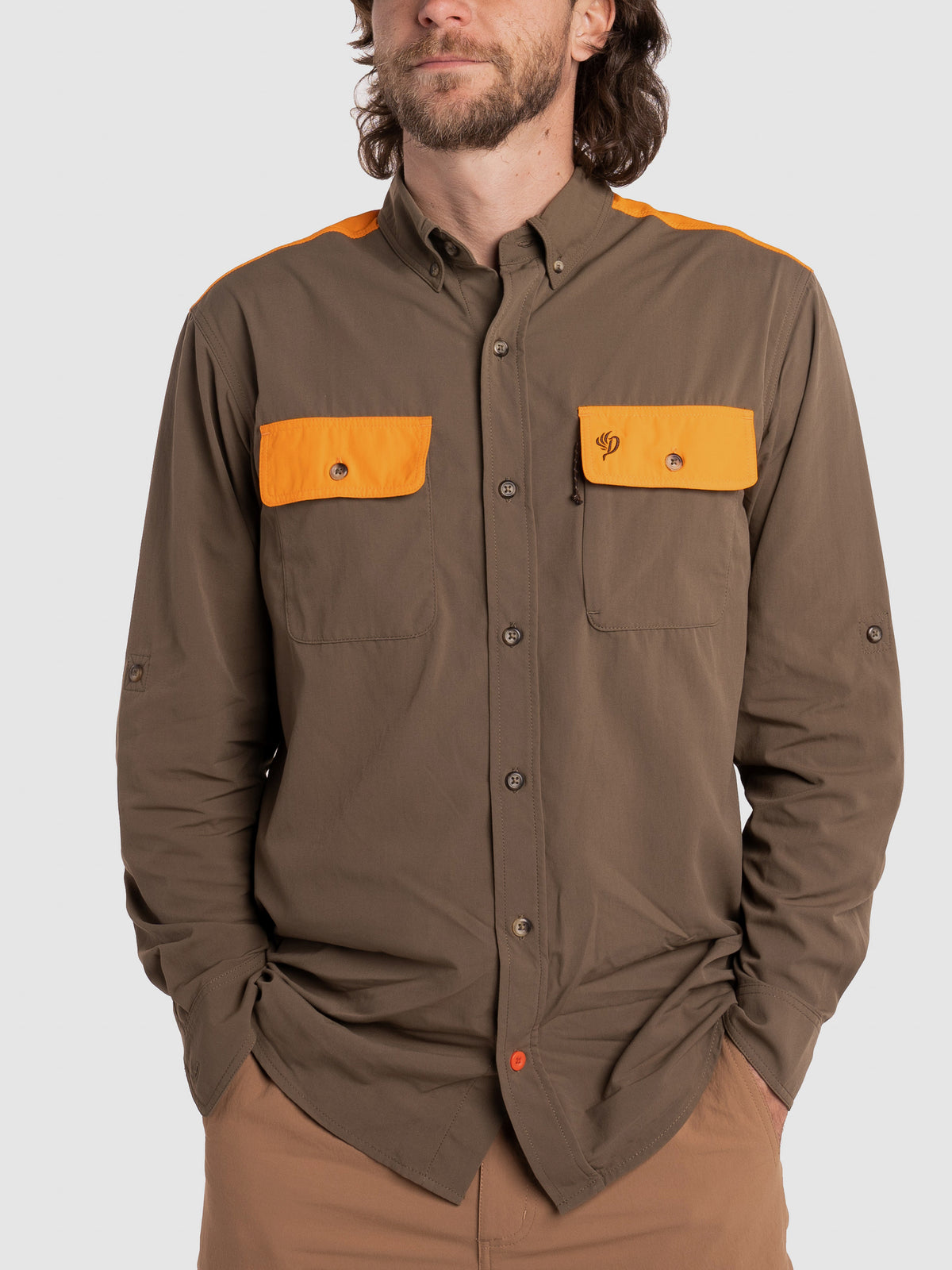 Lightweight Hunting Shirt Long Sleeve - Pin Oak Upland