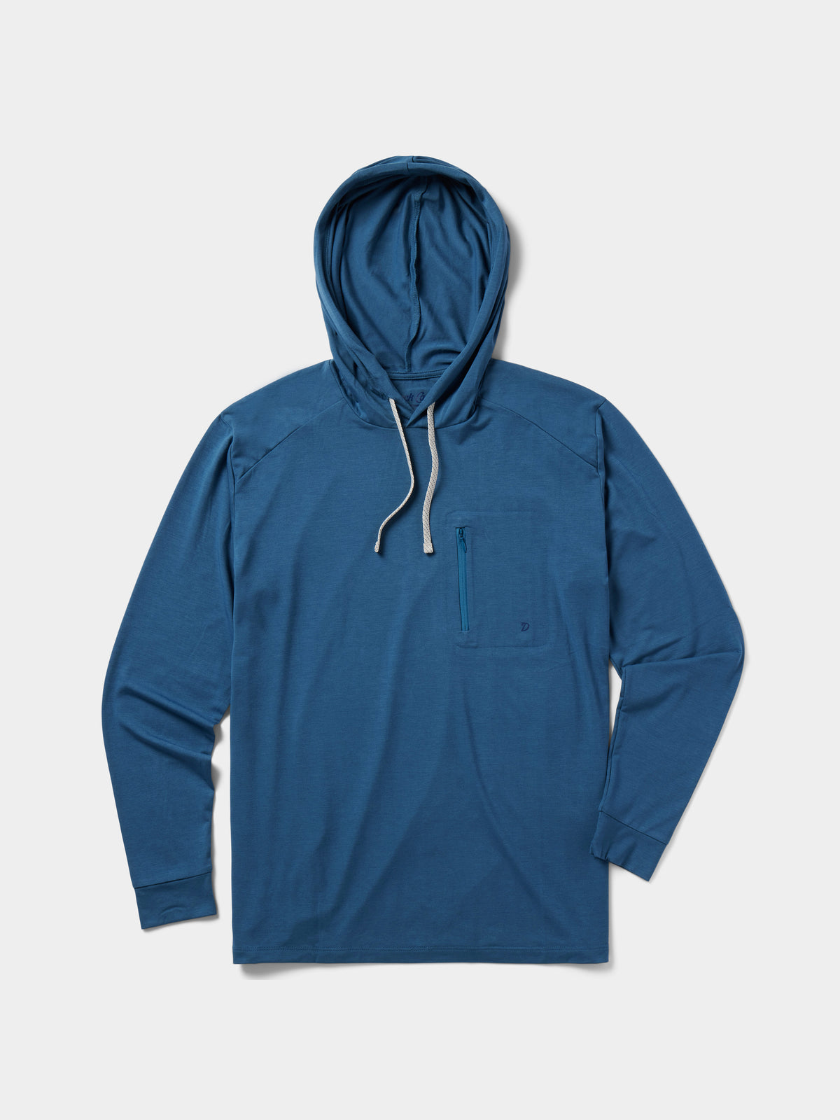 Lightweight Bamboo Hoodie - Channel Blue