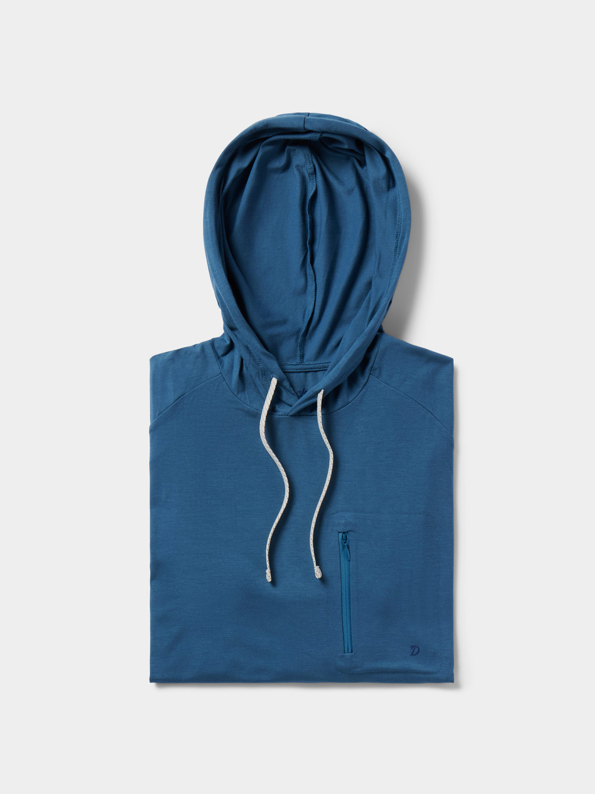 Lightweight Bamboo Hoodie - Channel Blue