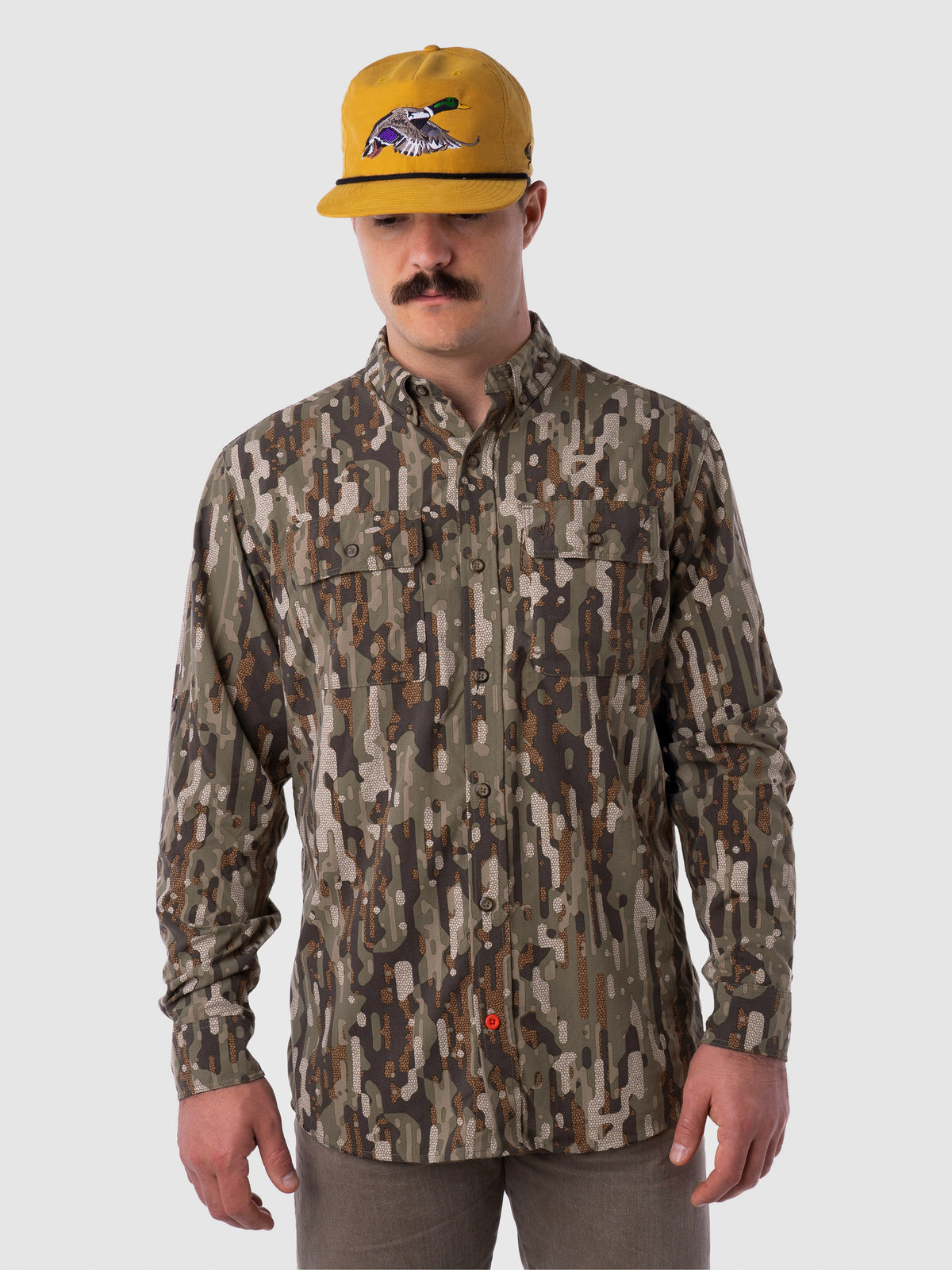 Lightweight Hunting Shirt Long Sleeve - Woodland