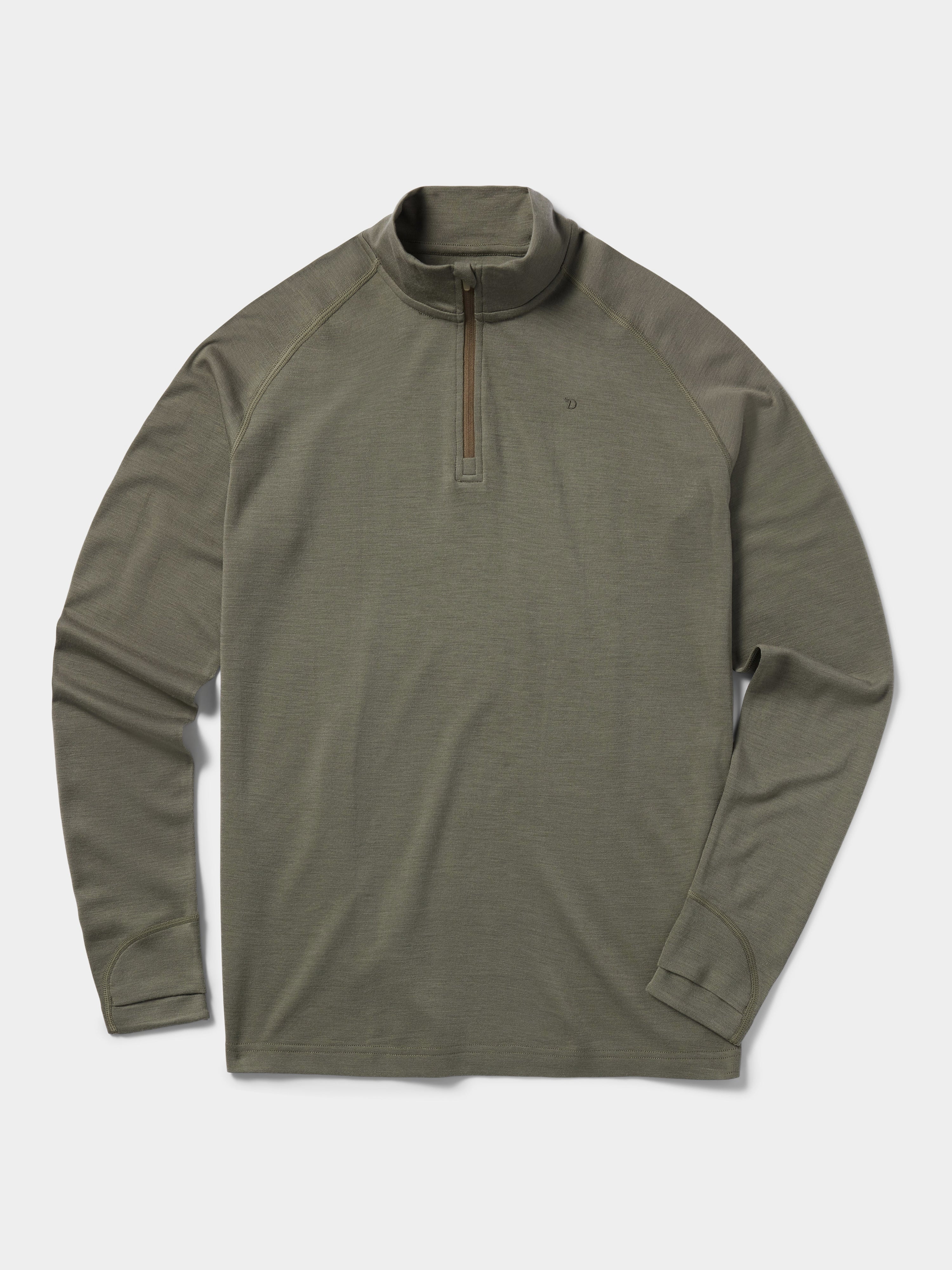 M's Merino 1/4 Zip - Moss