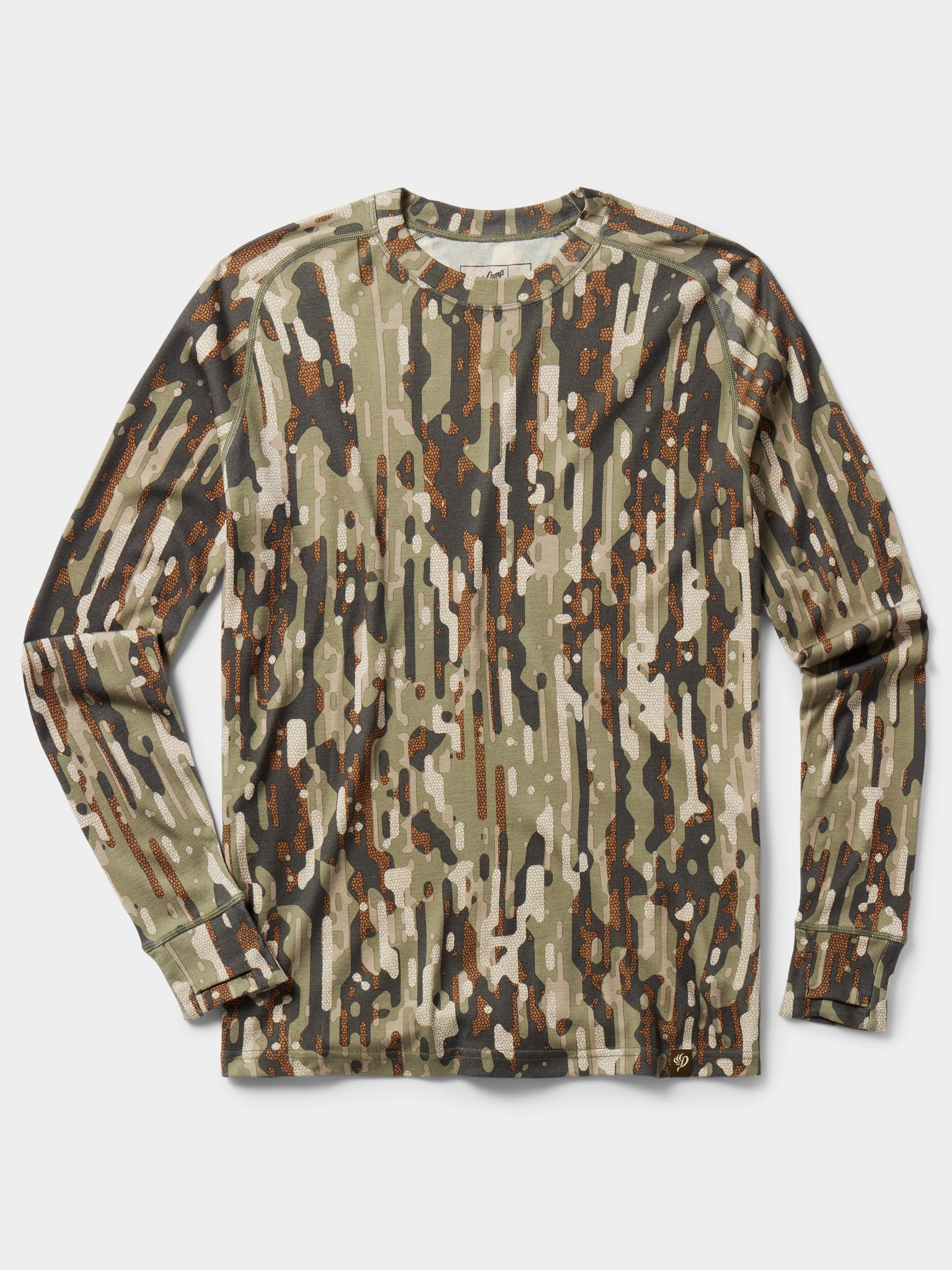 Woodland Camo Thermal Knit Top - 6106