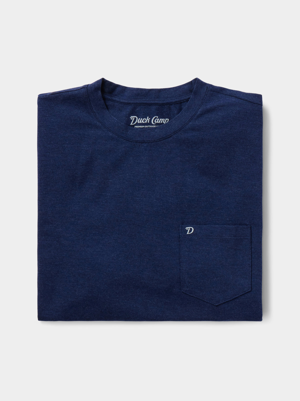 Original Bamboo Pocket Tee - Heathered Faded Navy