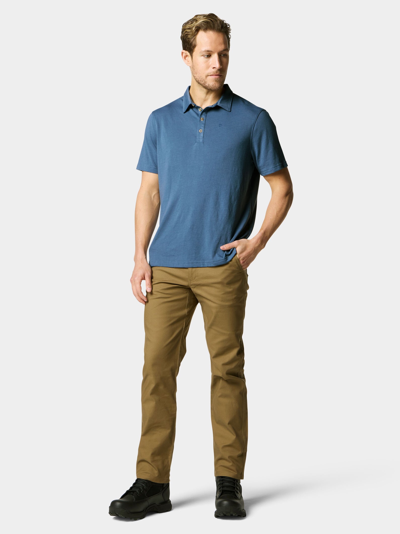 M's Essential drirelease® Polo - Bering Sea