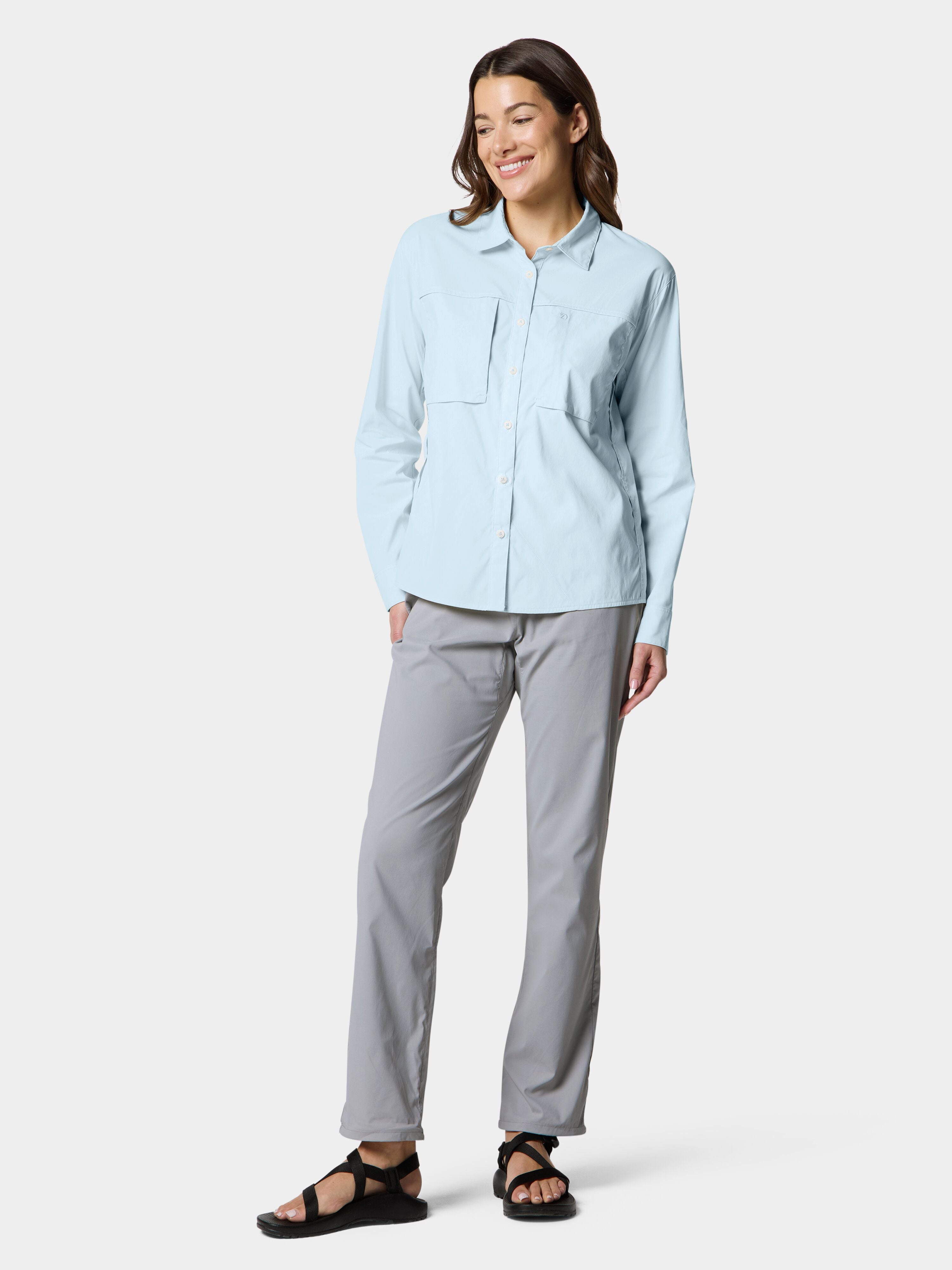 W's Lightweight Fishing Shirt Long Sleeve - Ice Water