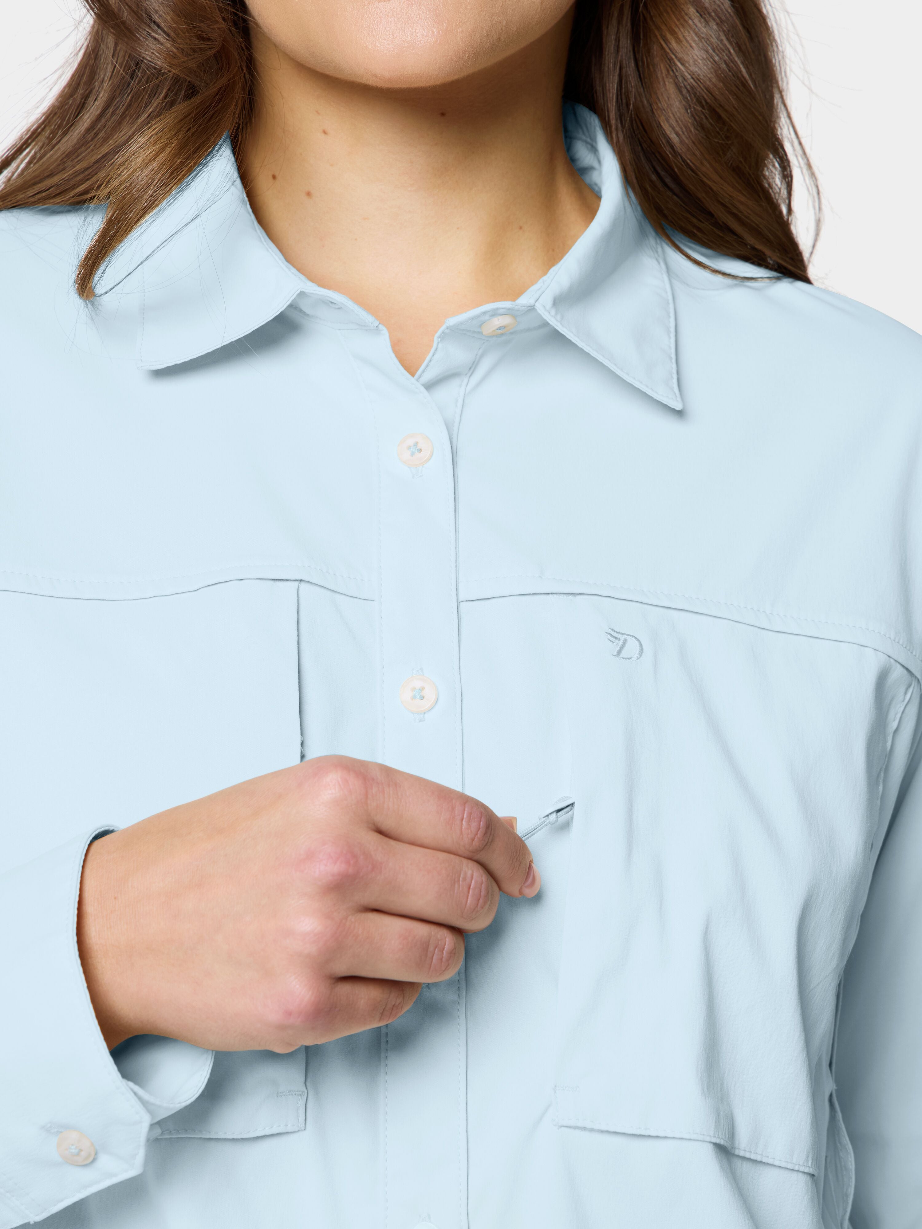 W's Lightweight Fishing Shirt Long Sleeve - Ice Water