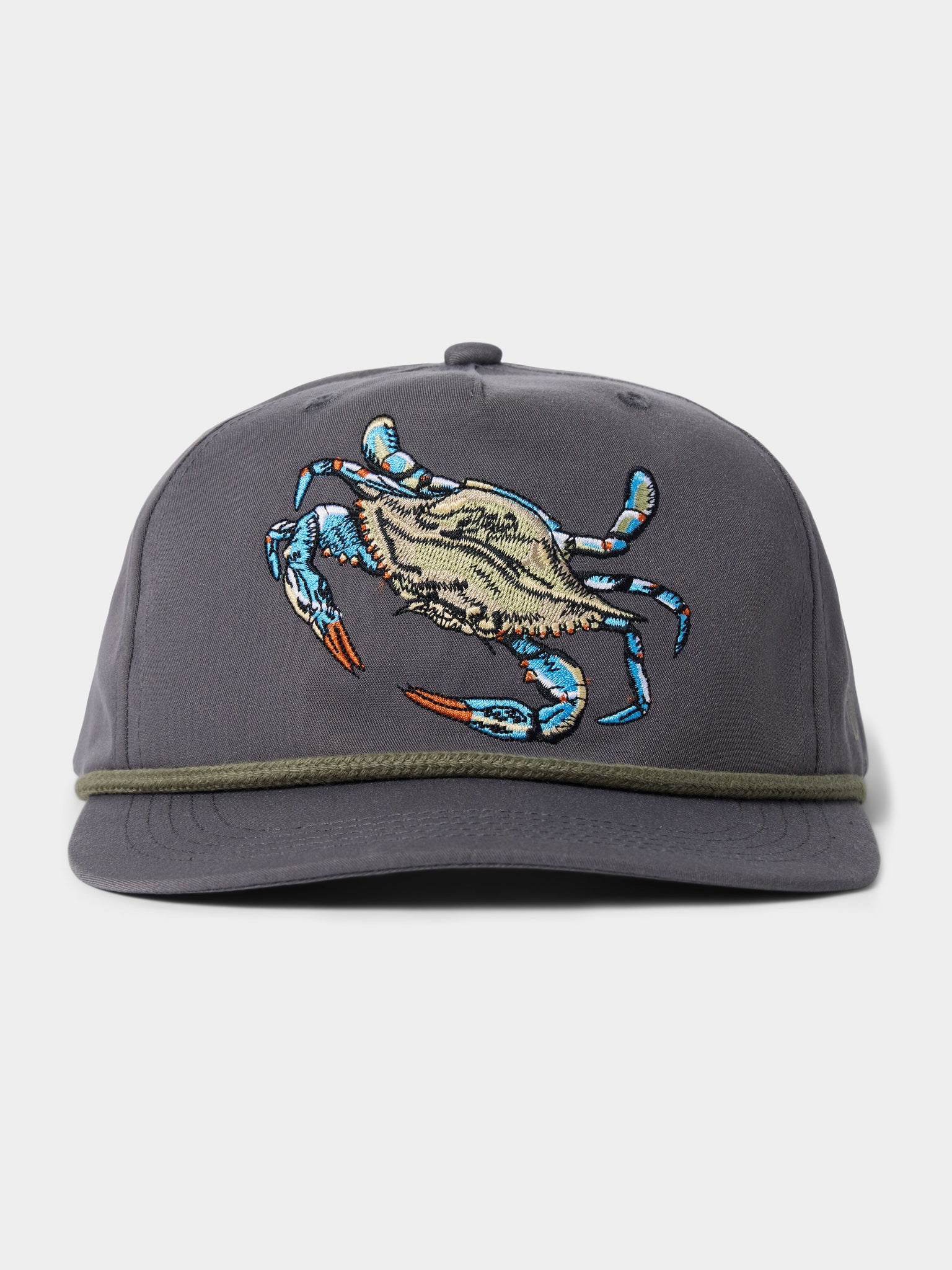 Blue Crab Hat - Charcoal