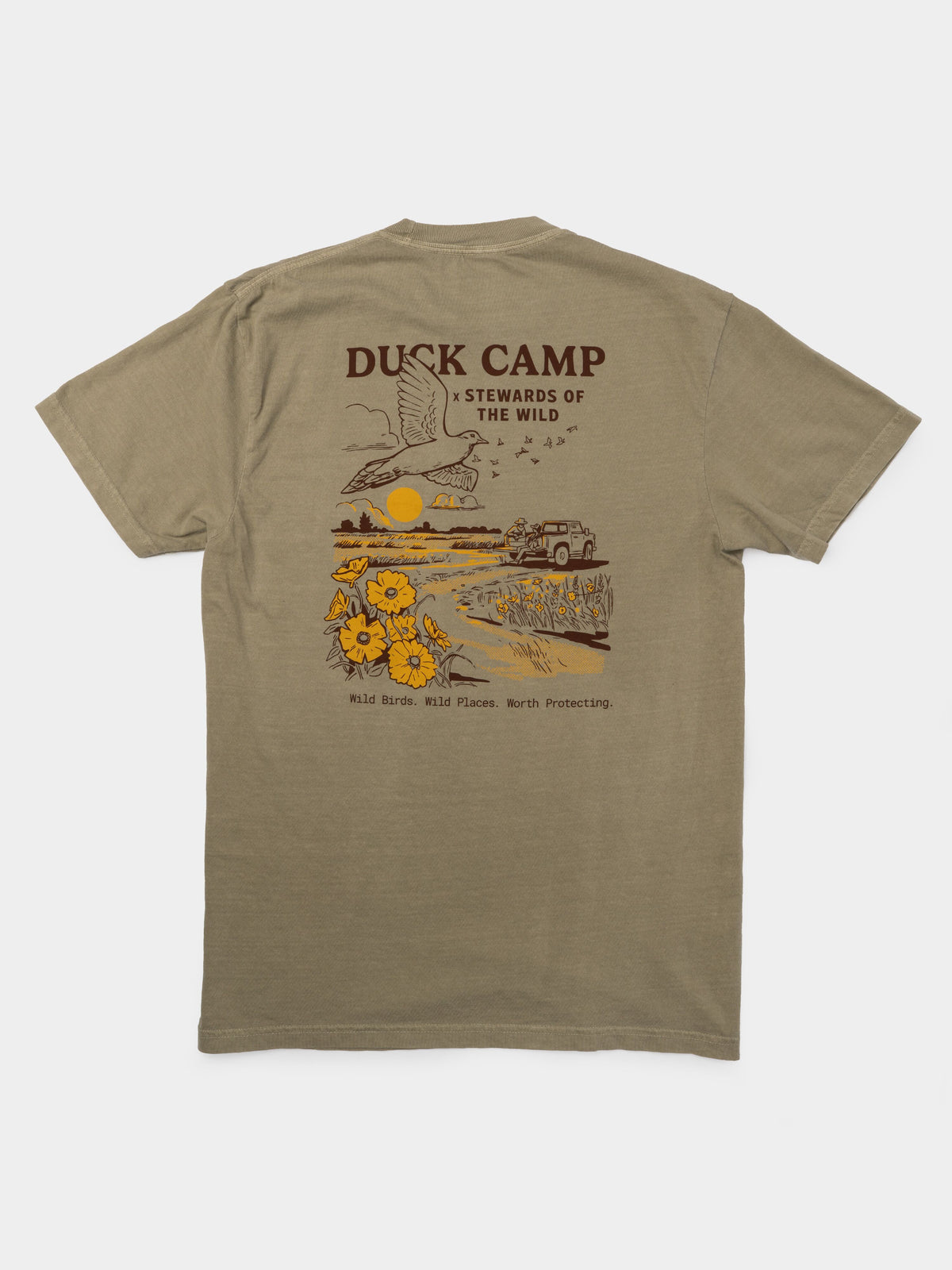 Stewards of the Wild x DC Tee - Vintage Khaki