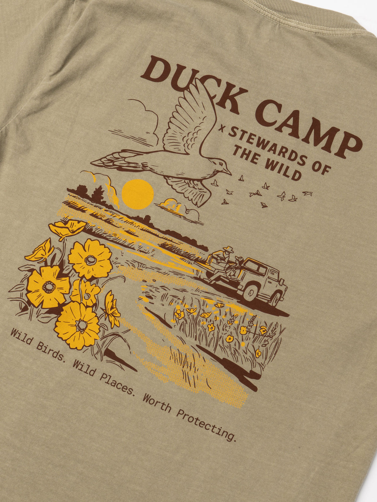 Stewards of the Wild x DC Tee - Vintage Khaki