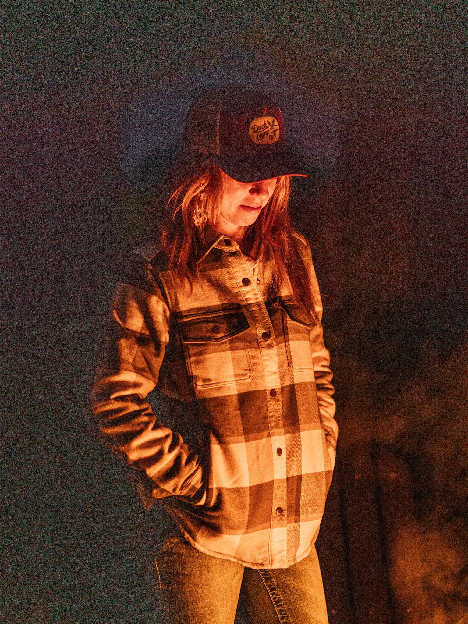 W's Campfire Shacket - Thyme/Birch Plaid