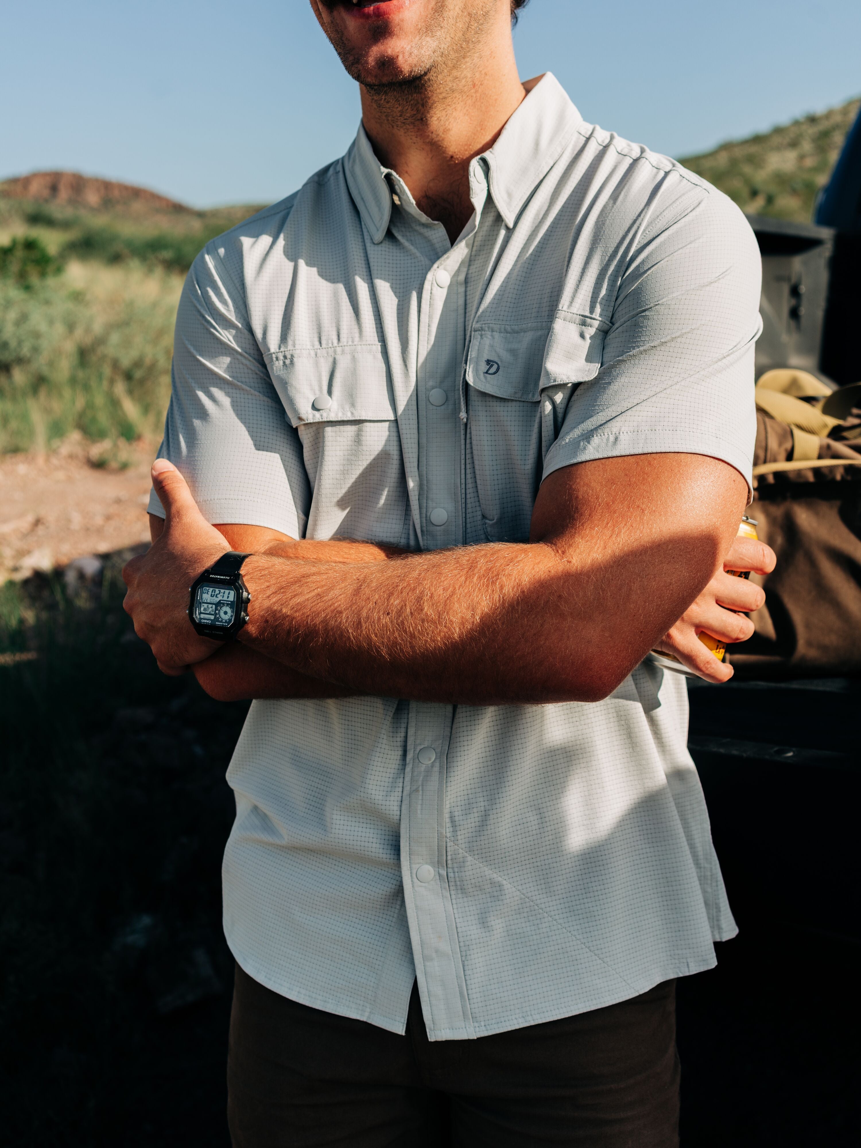 Men's Cast & Blast Perforated Shirt - Short Sleeve - Highrise