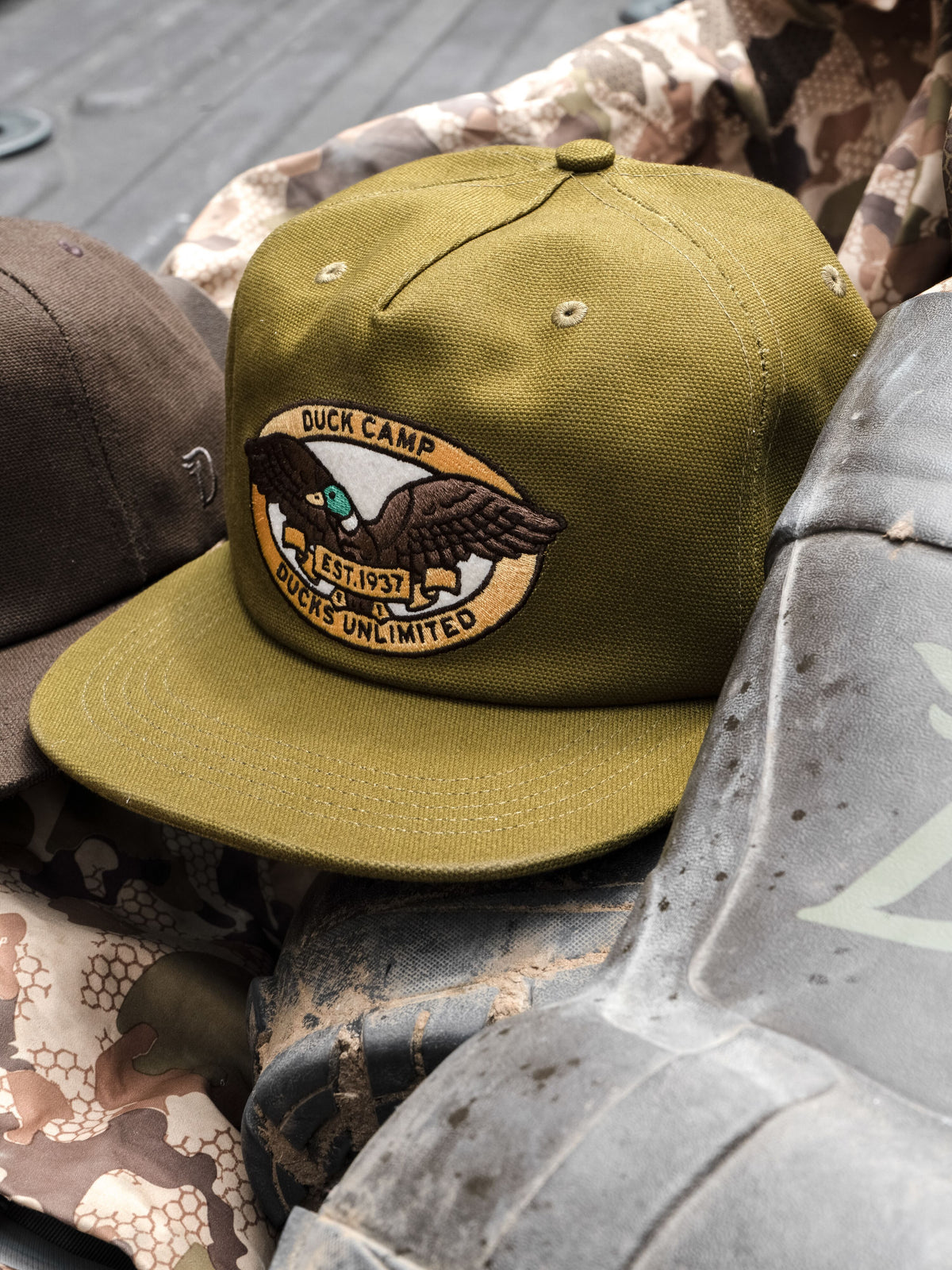 Ducks Unlimited x DC Canvas Crest Hat - Cypress Green