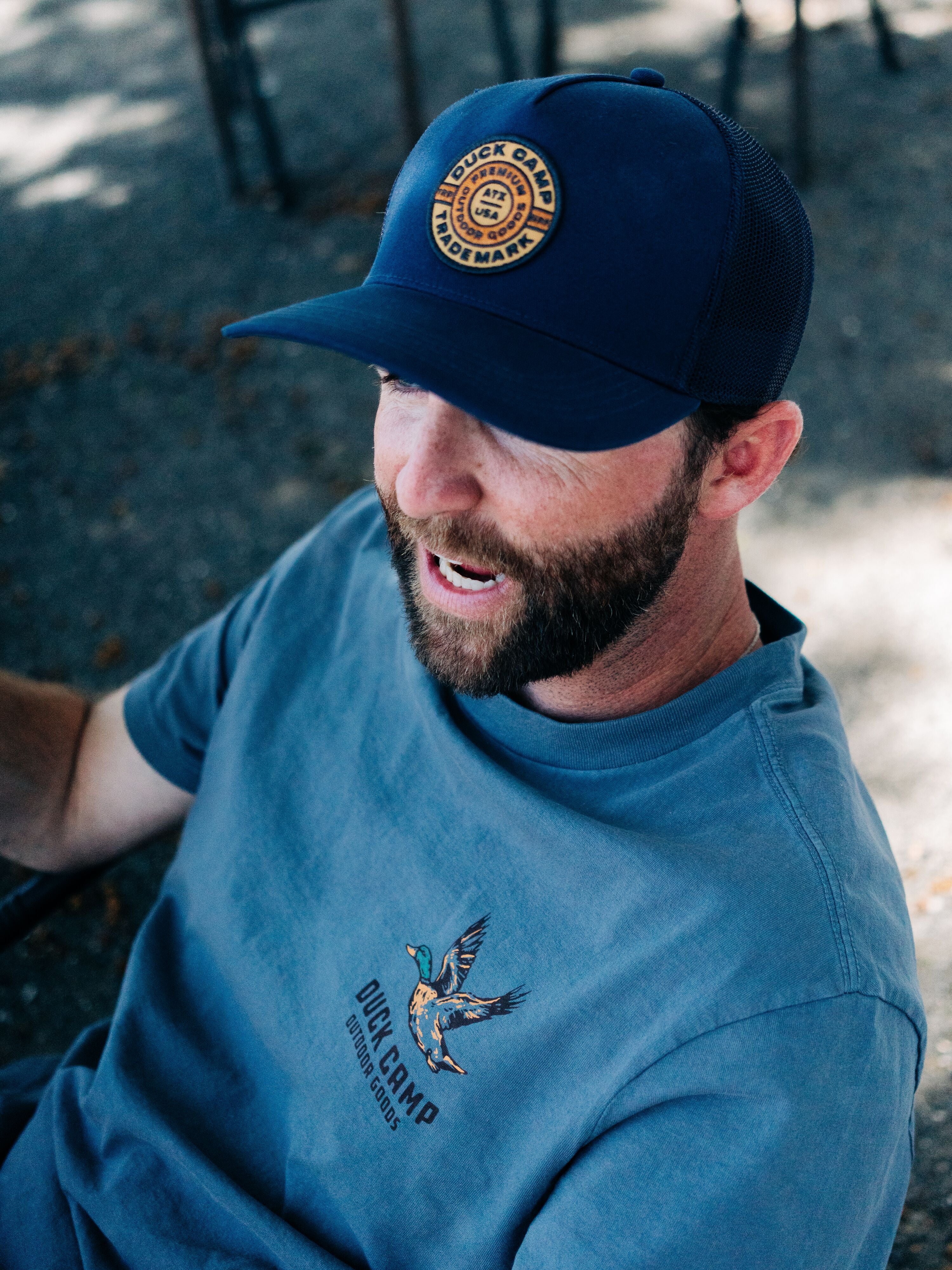 Brass Shot Trademark Trucker - Vintage Navy